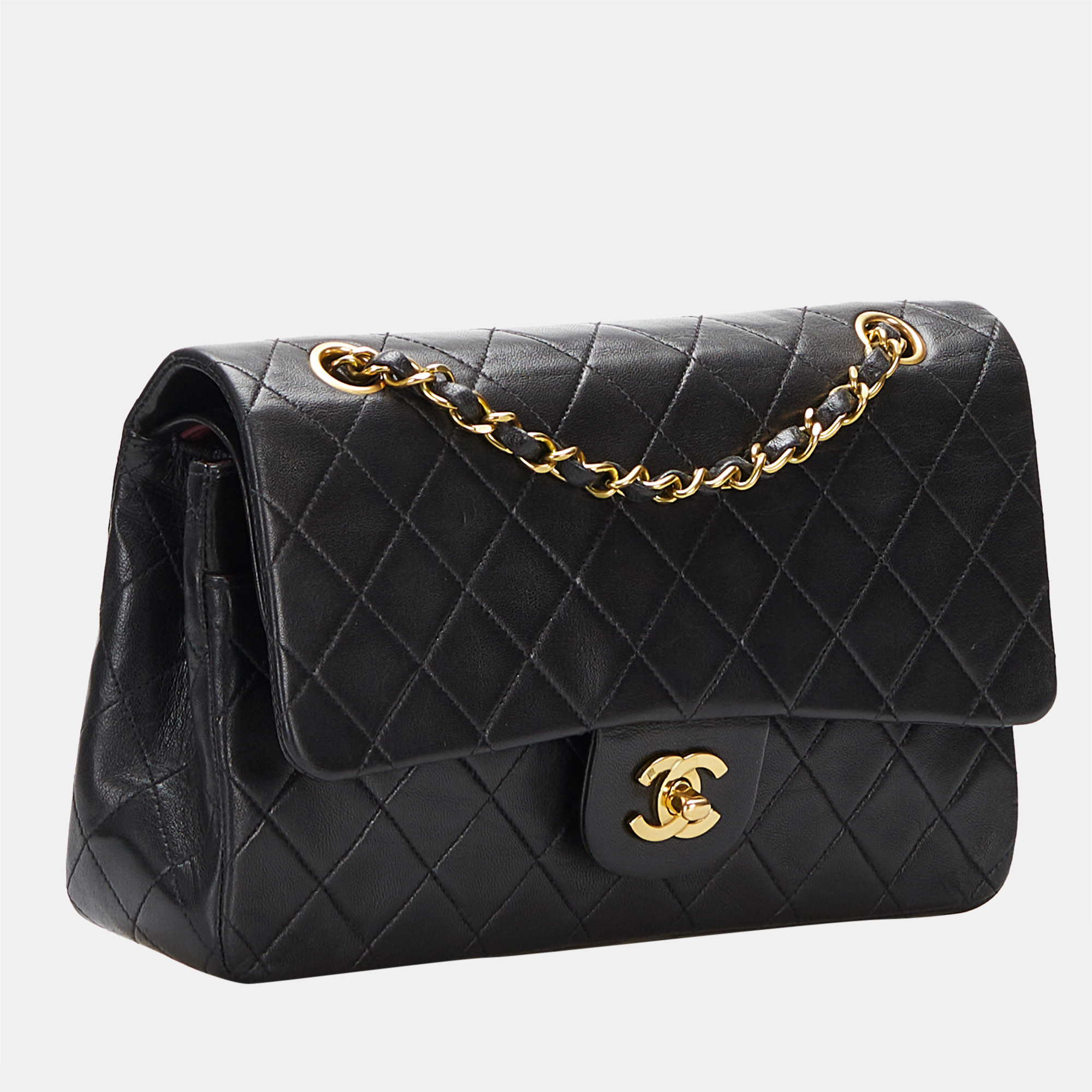

Chanel Black Medium Classic Lambskin Double Flap