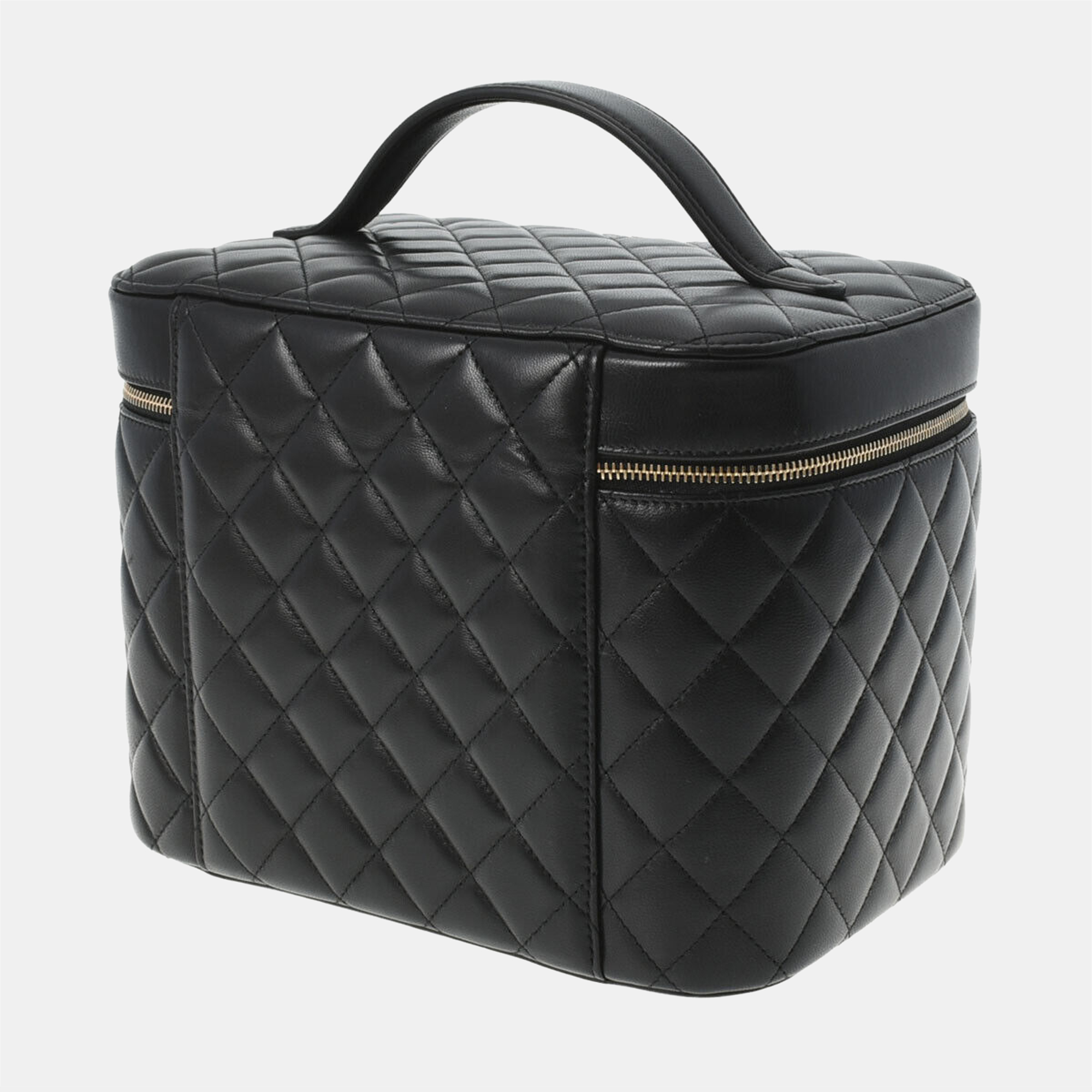 

Chanel Black Quilted Leather Vanity Case