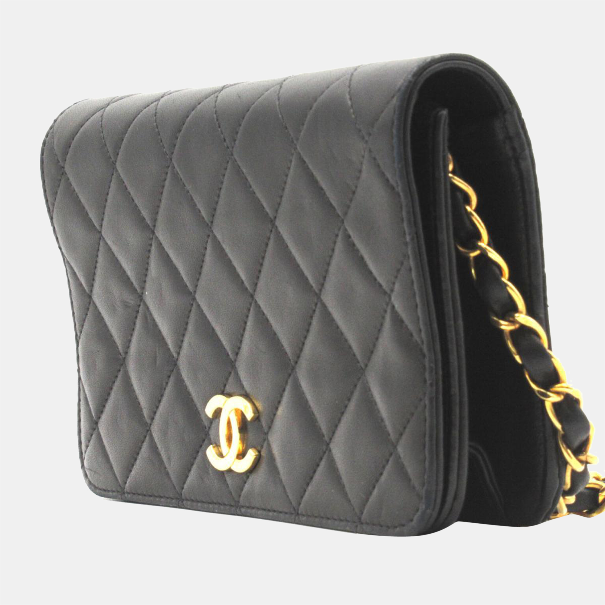 

Chanel Black Quilted Leather CC Flap Shoulder Bag