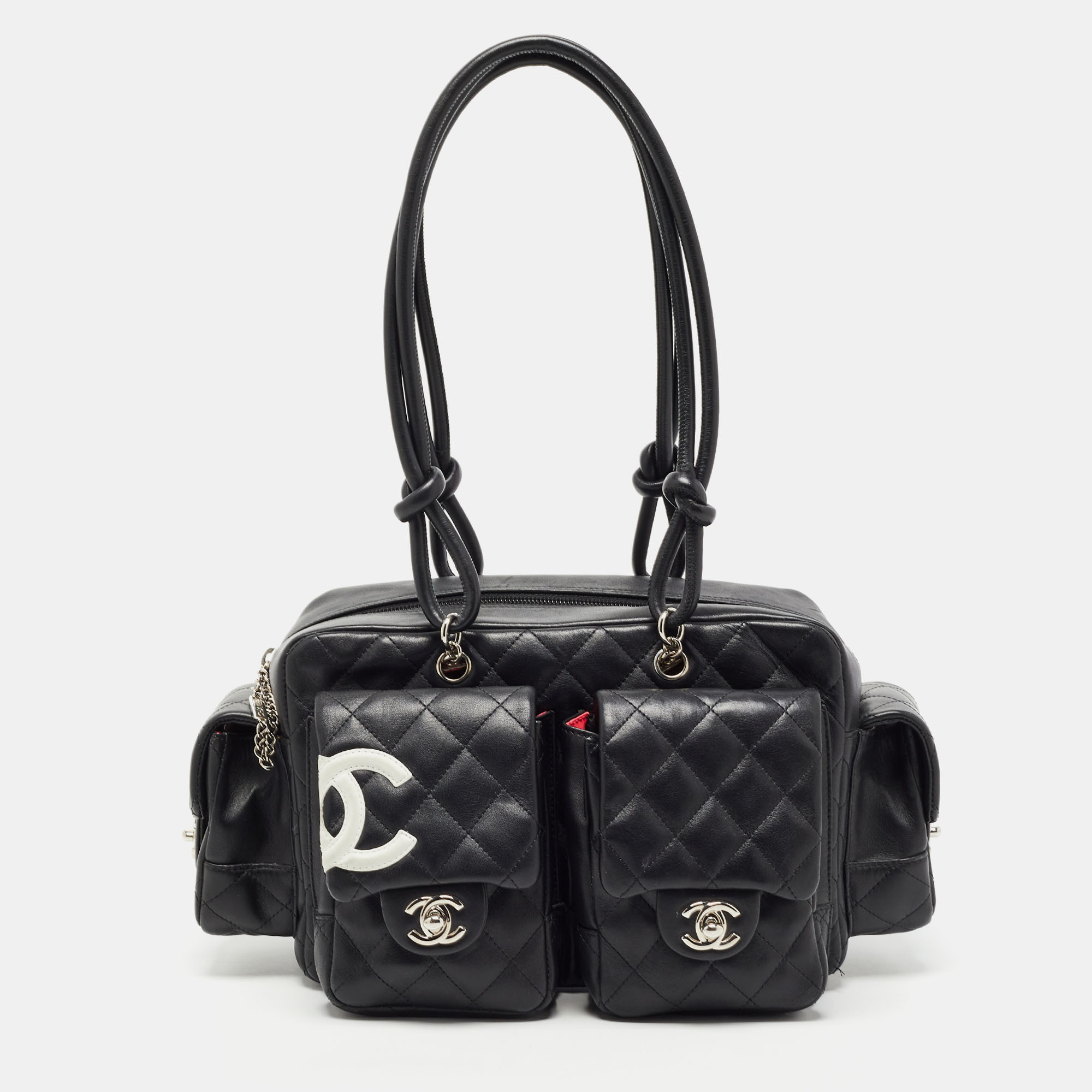 Chanel Reporter Cambon Ligne Quilted Black/White - US