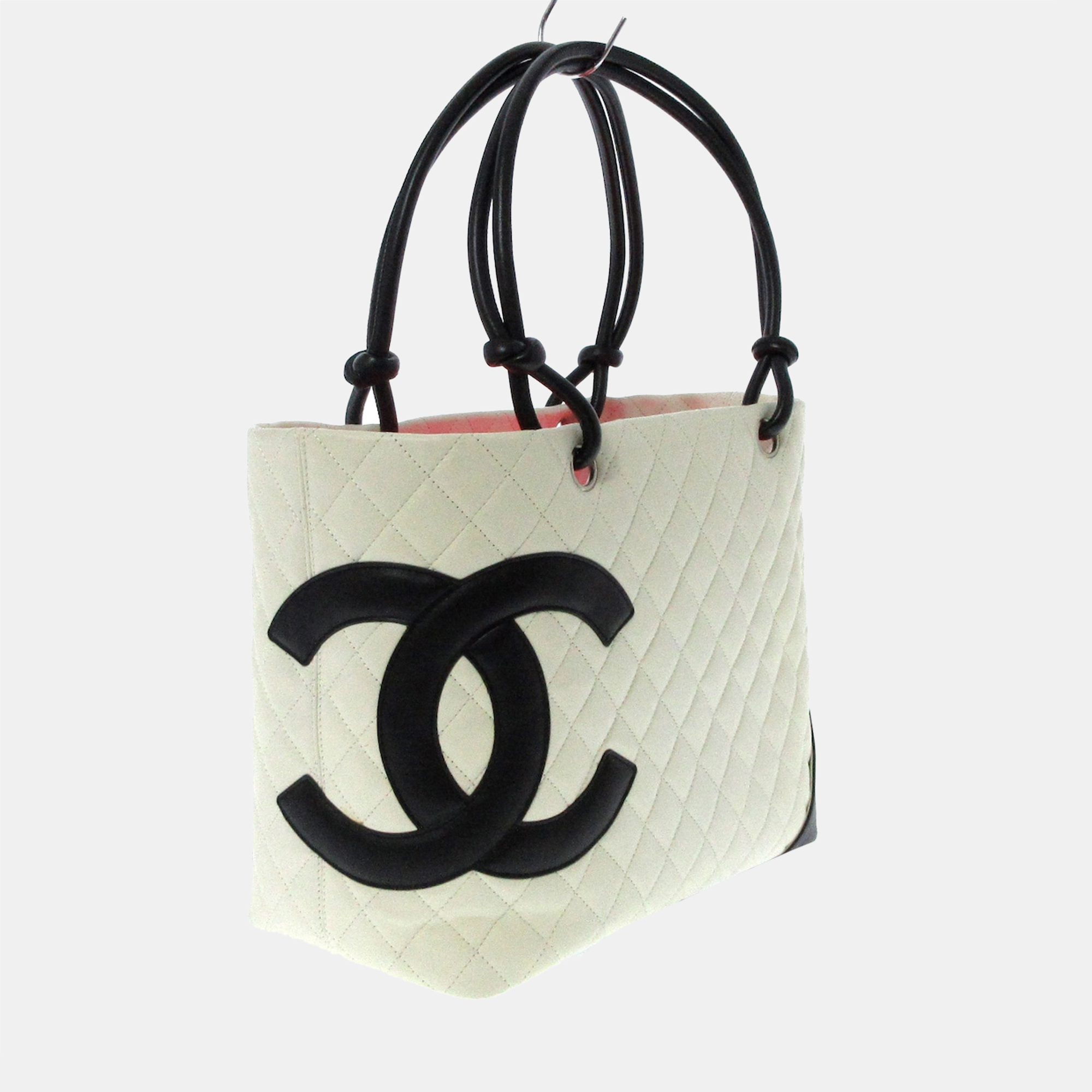 

Chanel Black/White Leather Ligne Cambon Bag