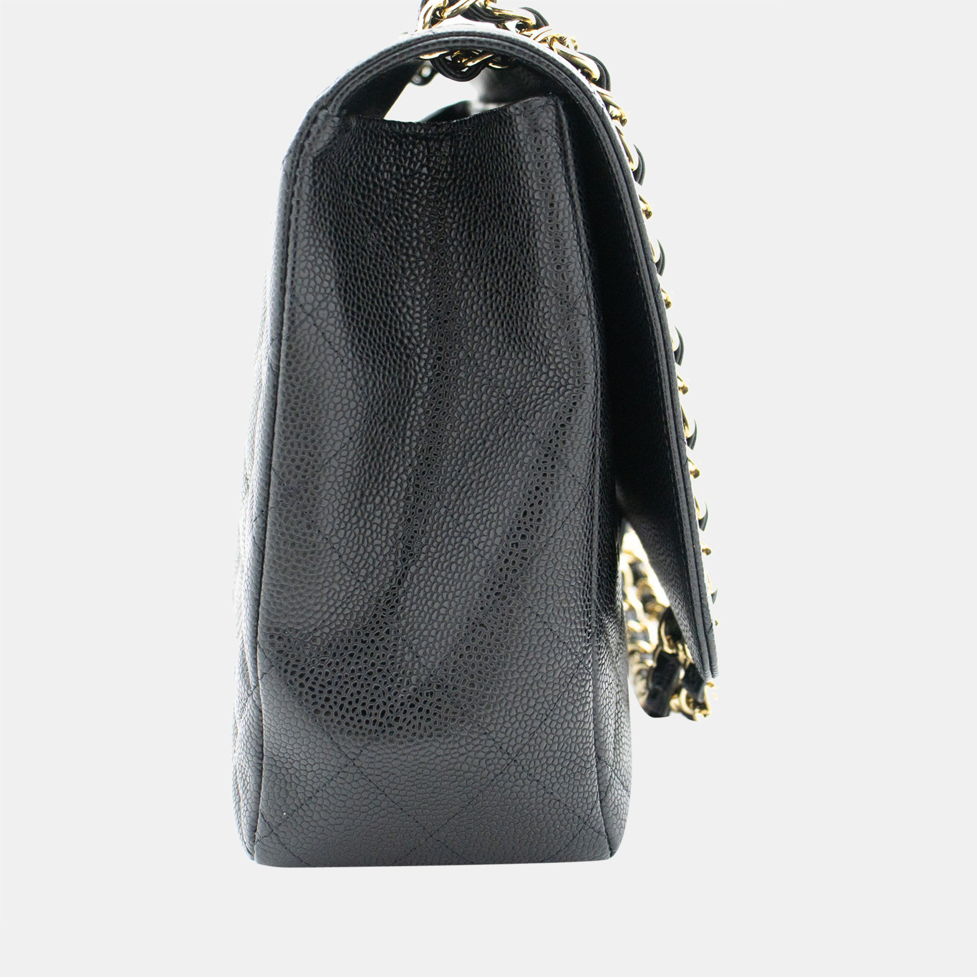 

Chanel Black Leather Timeless Classic Flap bag
