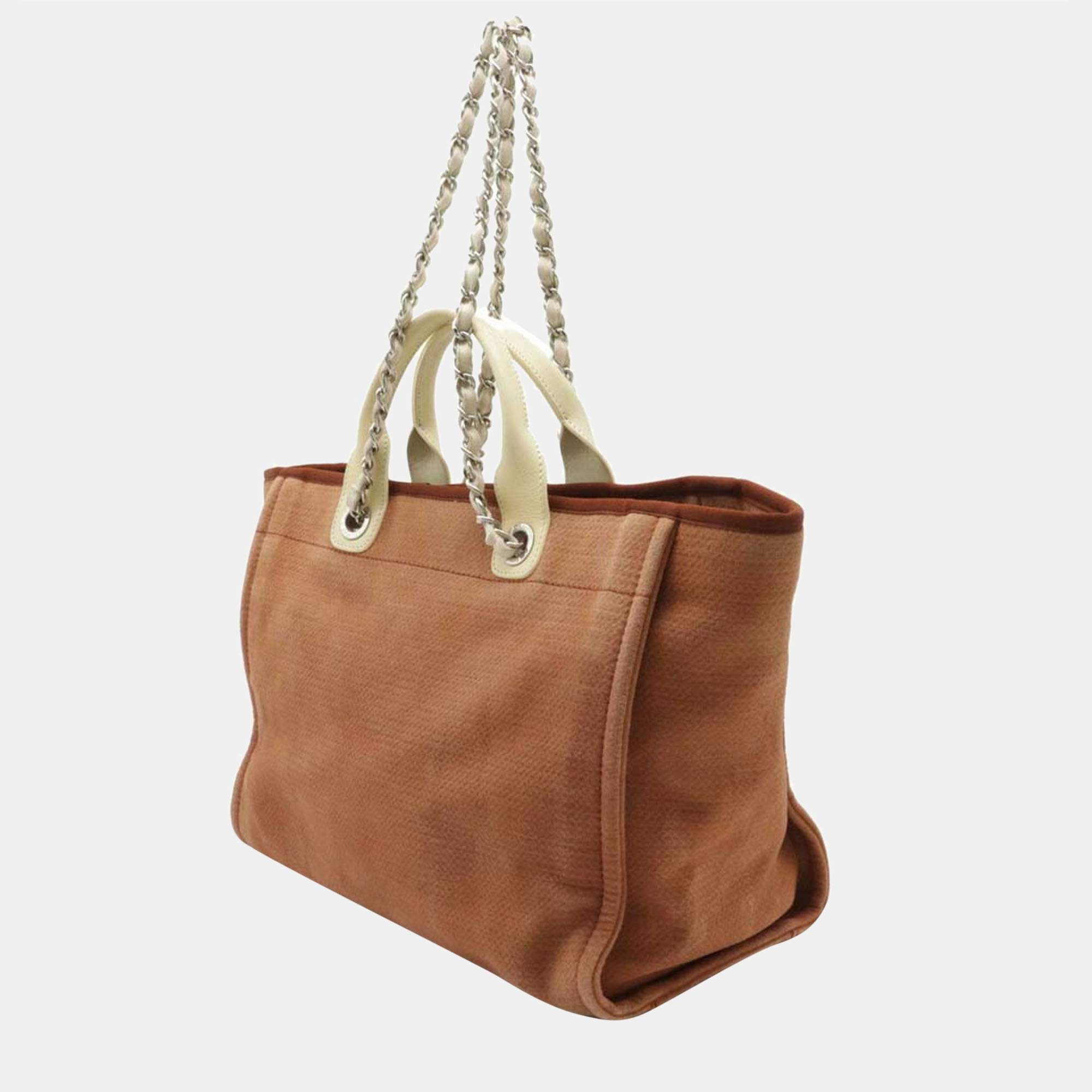

Chanel Brown Canvas Deauville Large Tote Bag