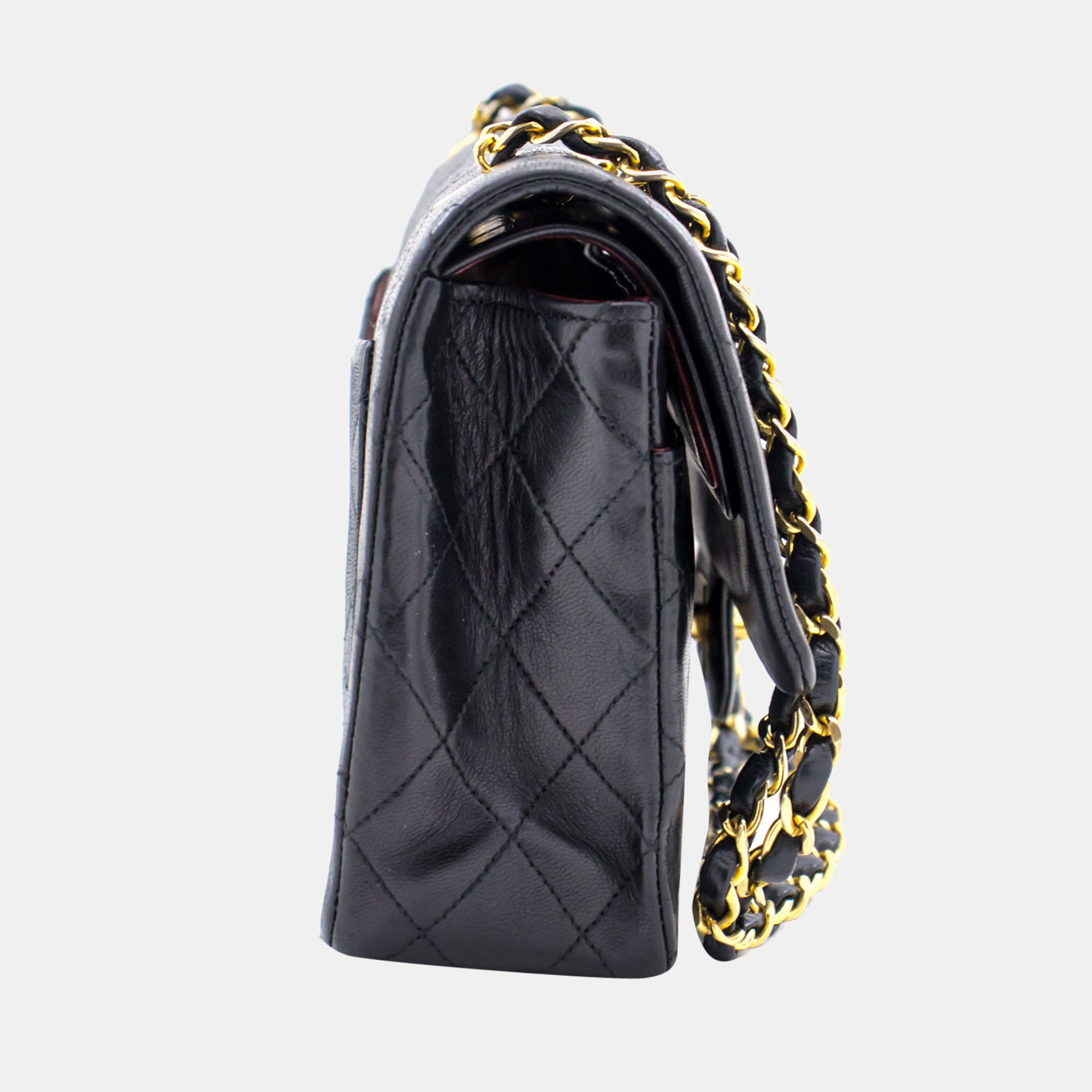 

Chanel Black Leather Medium Classic Double Flap Shoulder Bag