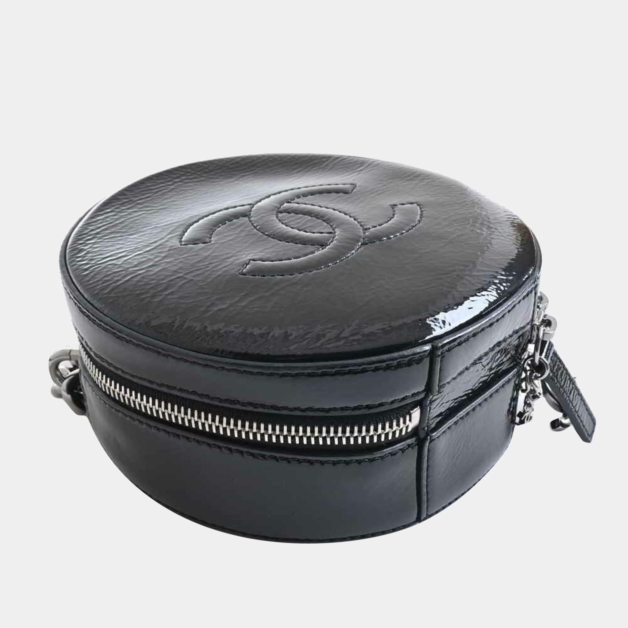 

Chanel Black Patent Leather Round As Earth Shoulder Bag