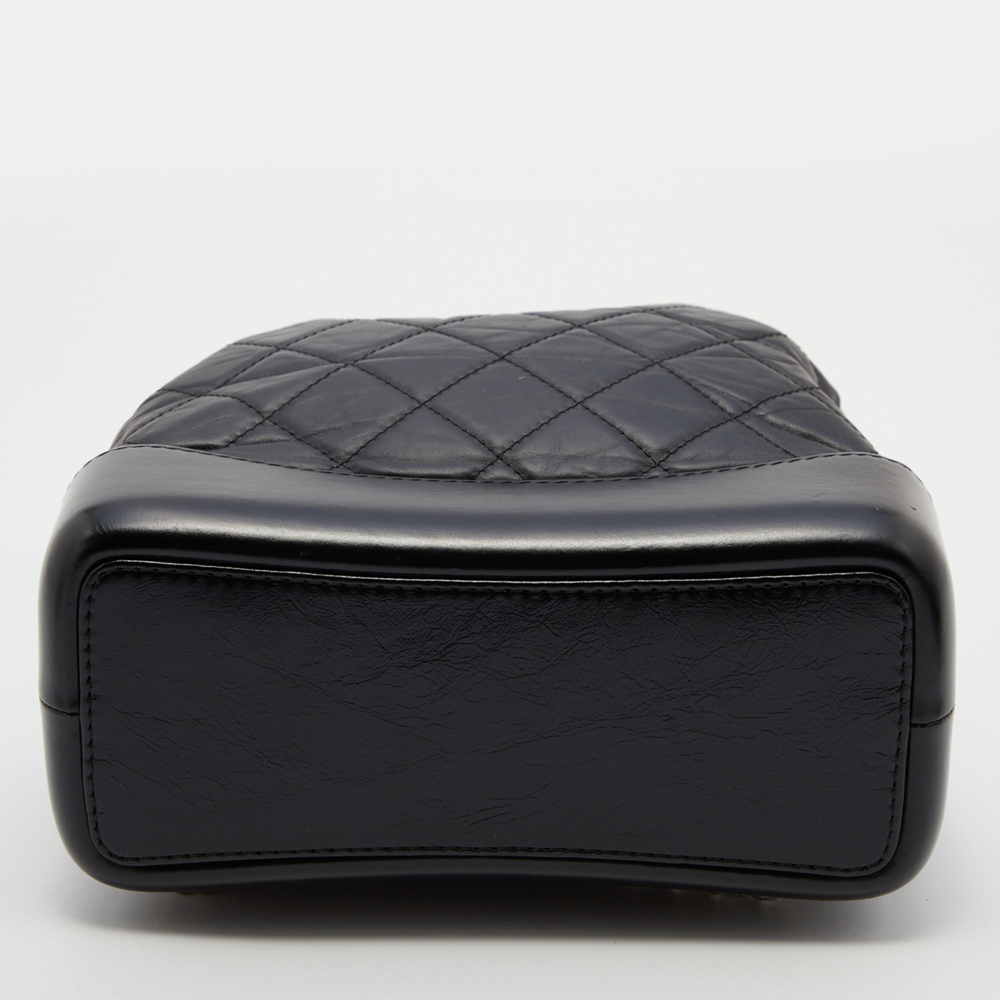 Chanel Black Quilted Leather Small Gabrielle Backpack