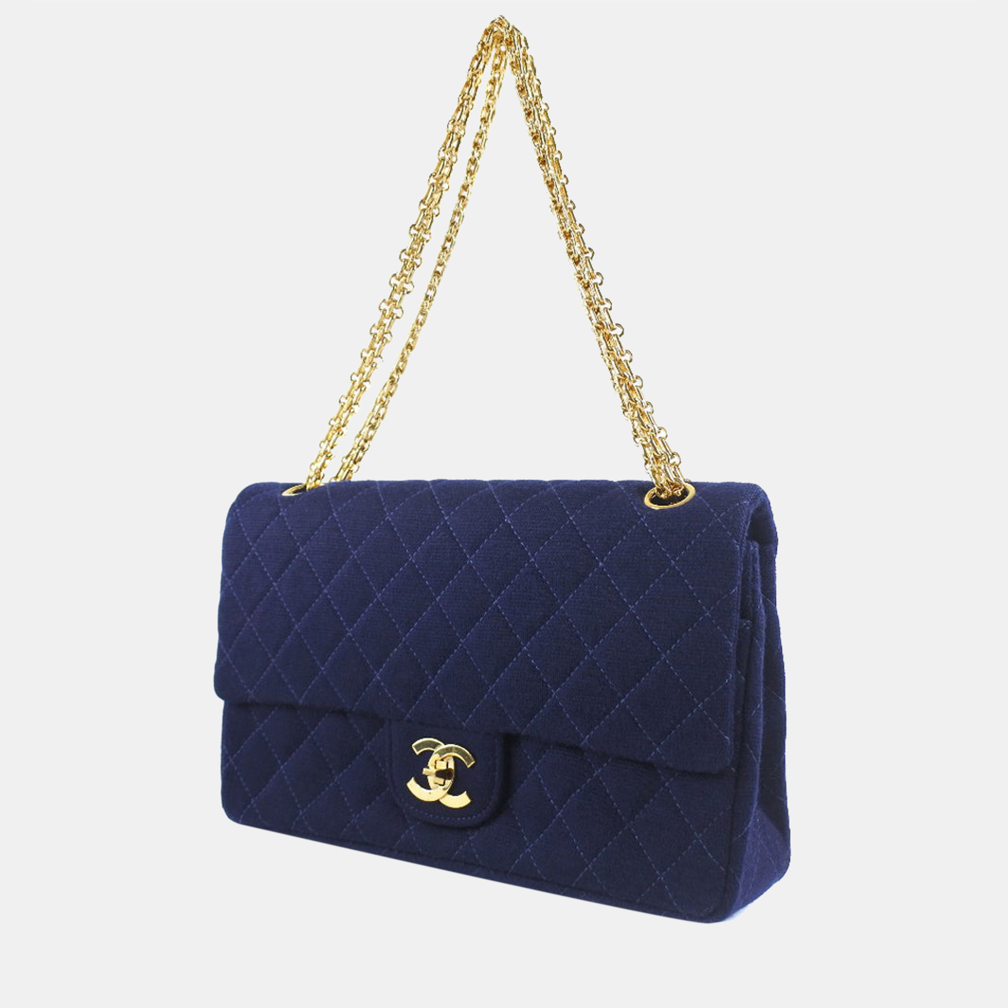 

Chanel Blue Canvas Timeless Flap bag