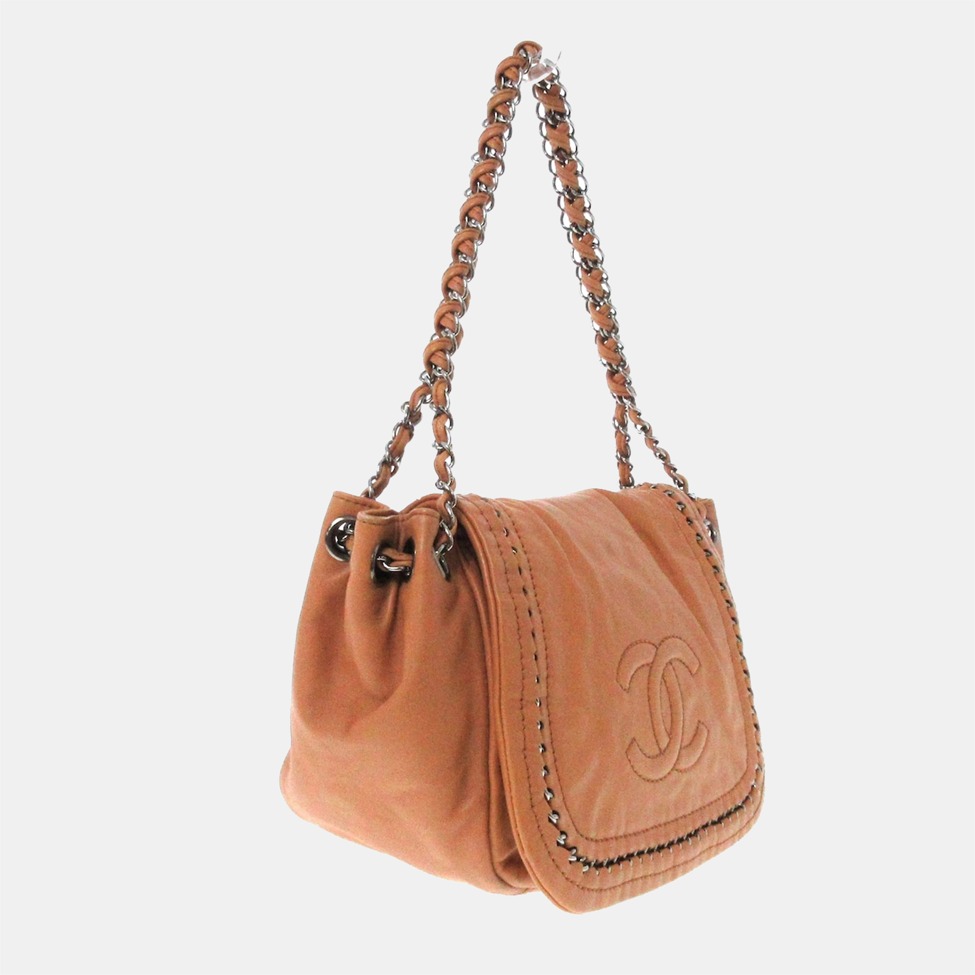 

Chanel Brown Leather CC shoulder Bag