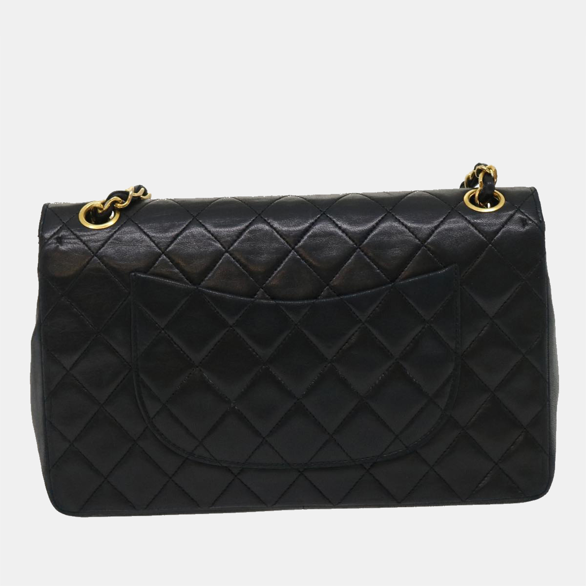 

Chanel Black Leather  Classic Double Flap Shoulder Bag