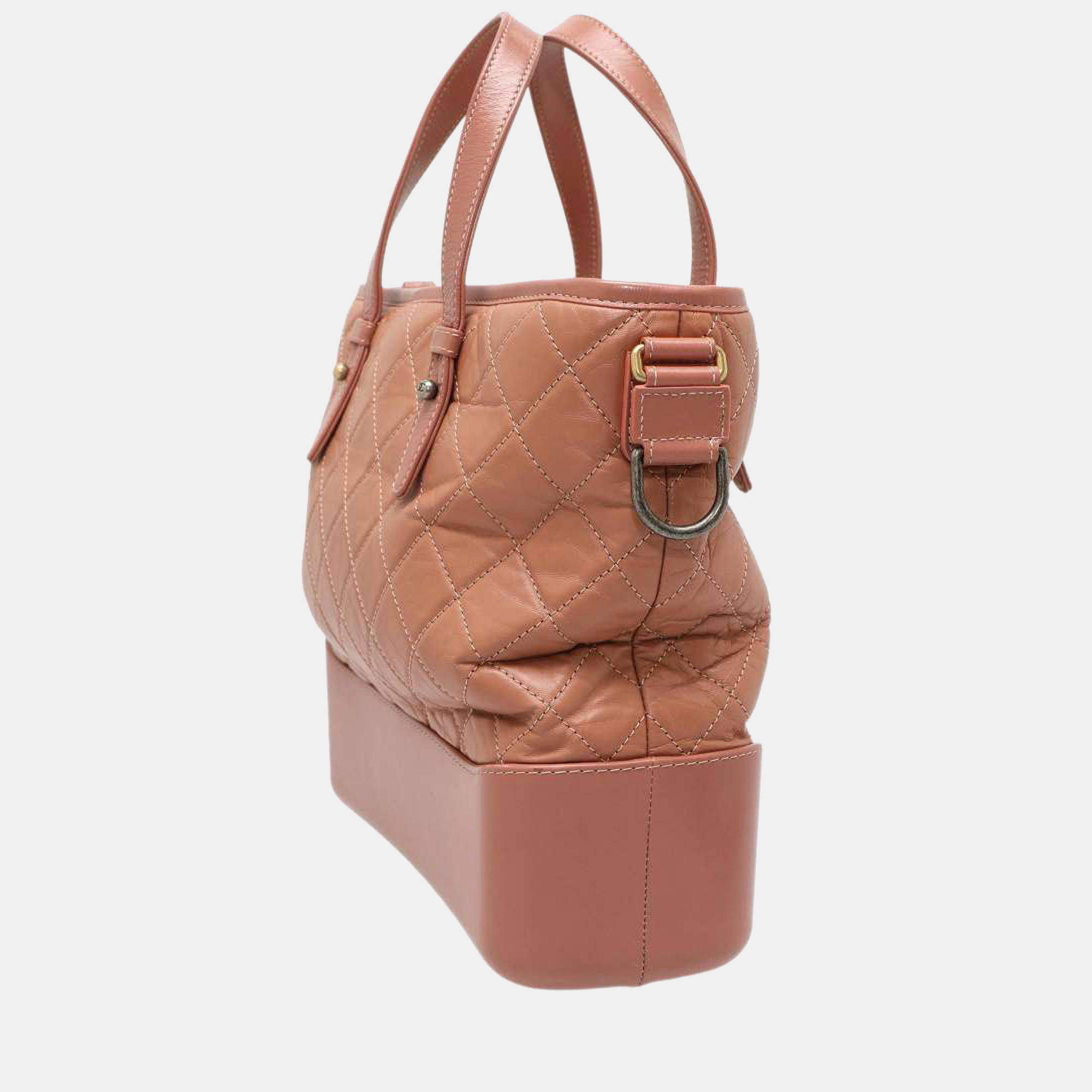 

Chanel Orange Leather  Gabrielle Shoulder Bag