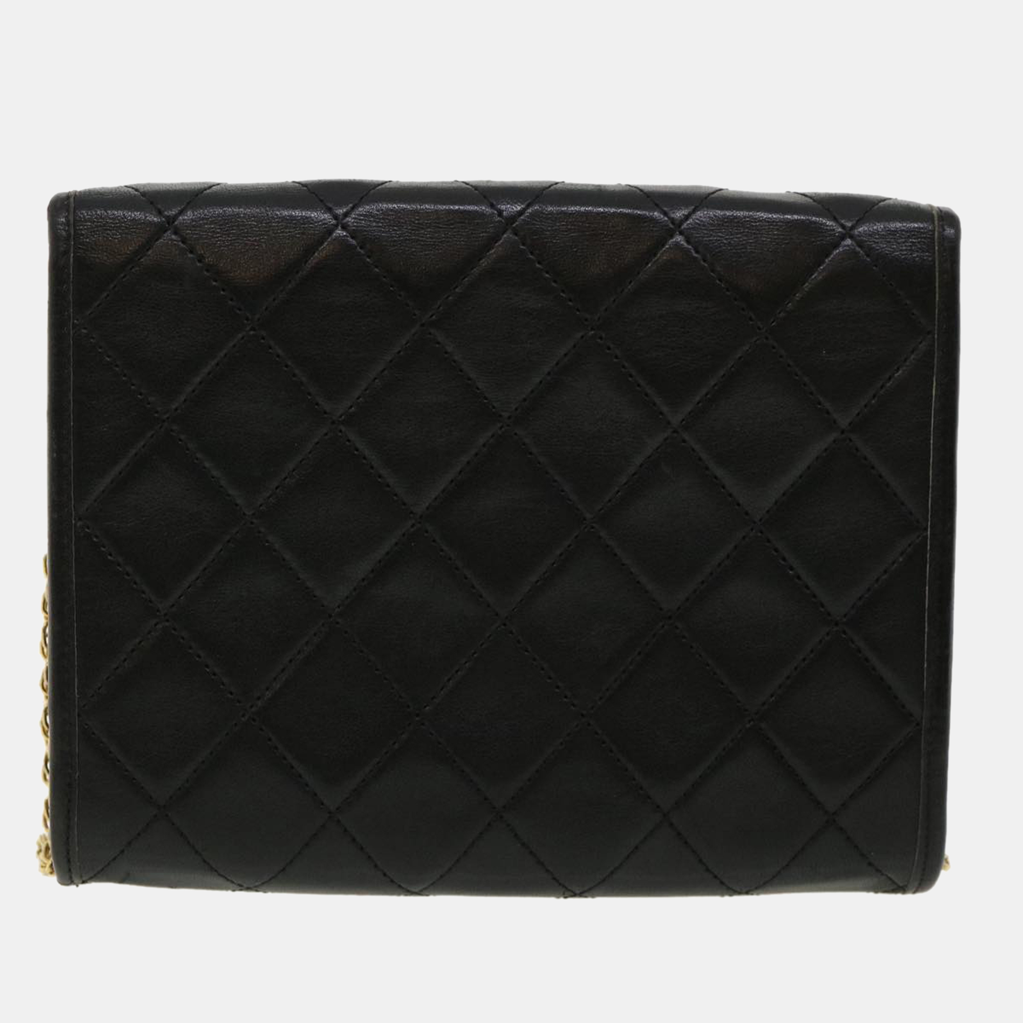 

Chanel Black Leather  Gabrielle Wallet on Chain