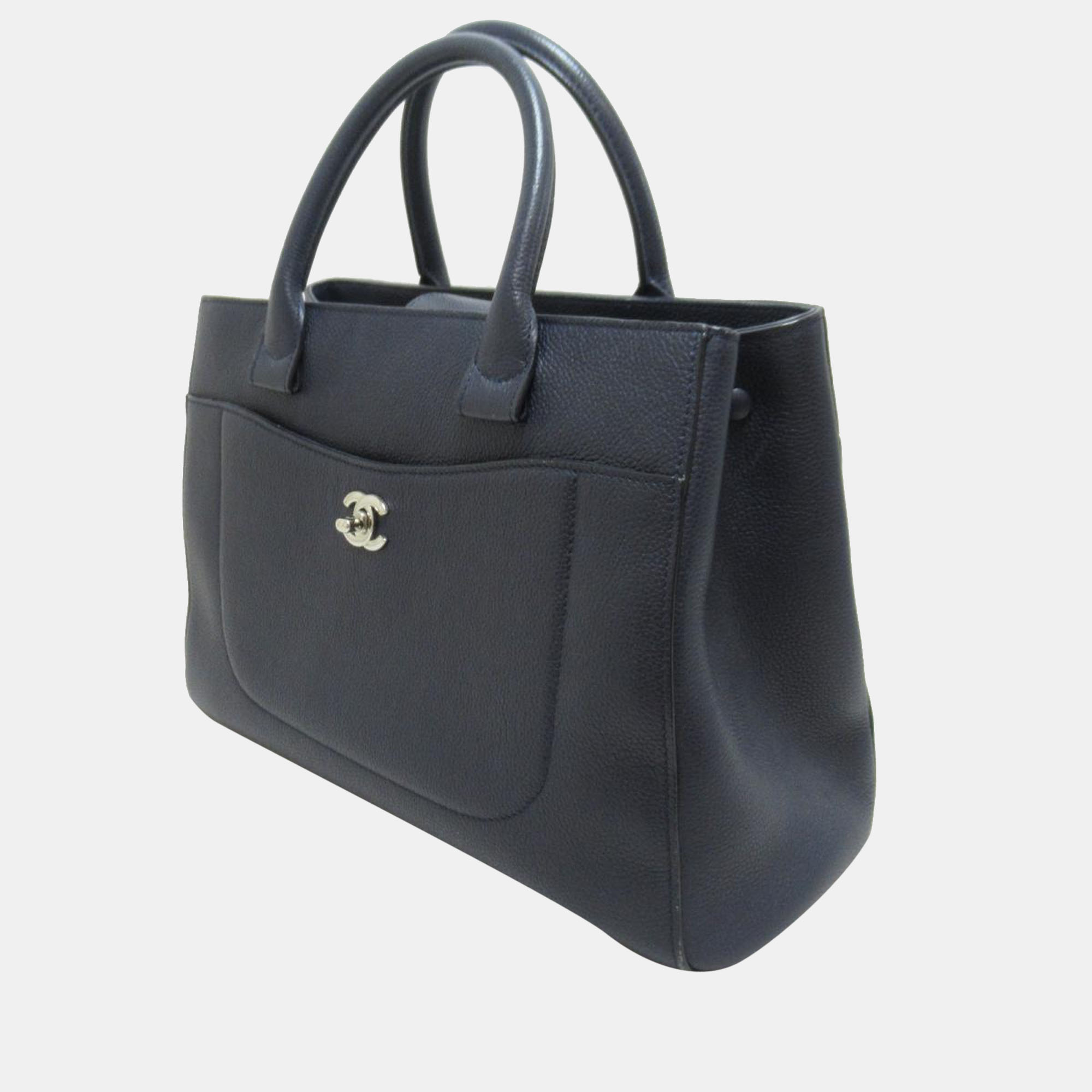 

Chanel Black Leather Paris-Cuba Neo Executive Tote Bag