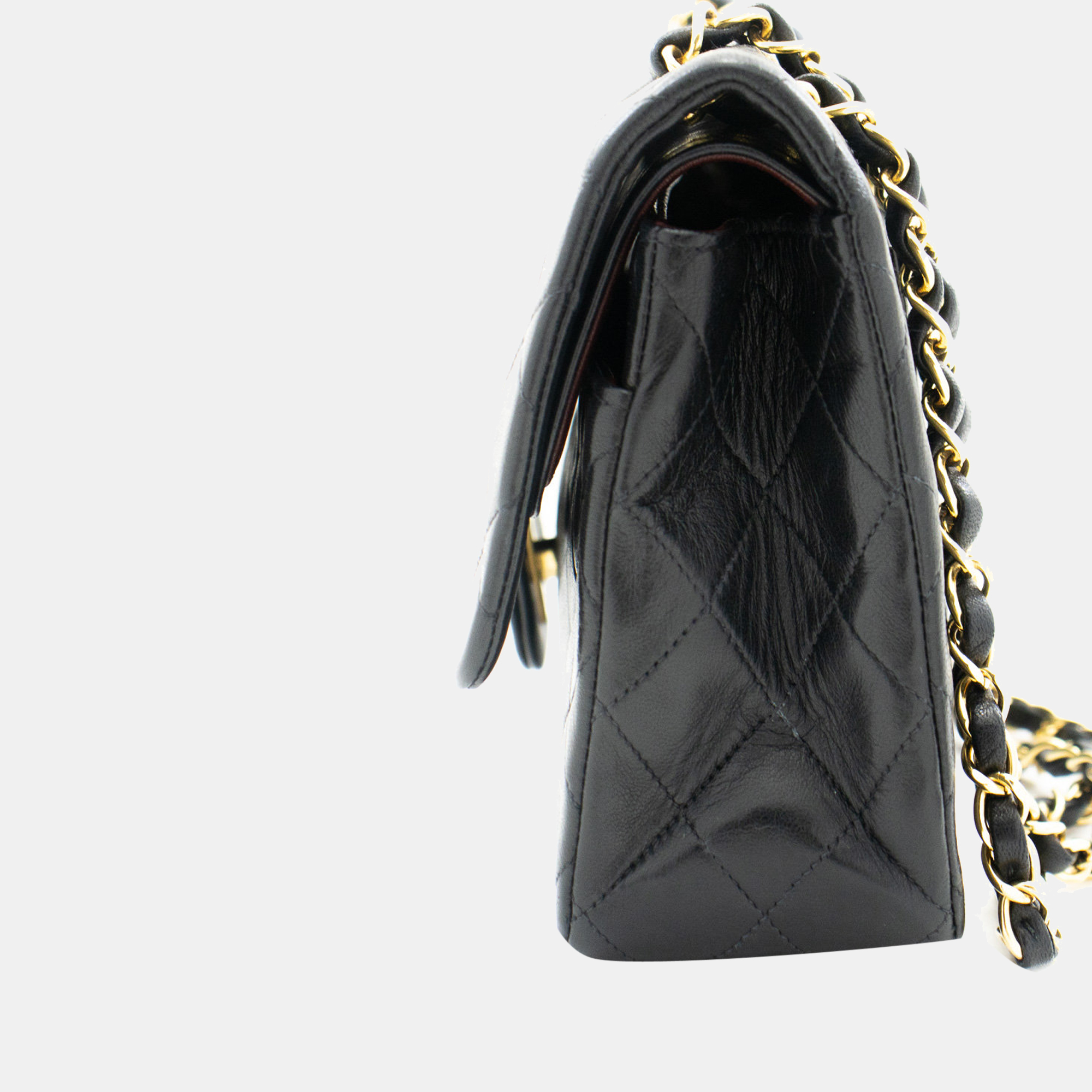 

Chanel Black Leather Classic Double Flap Bag