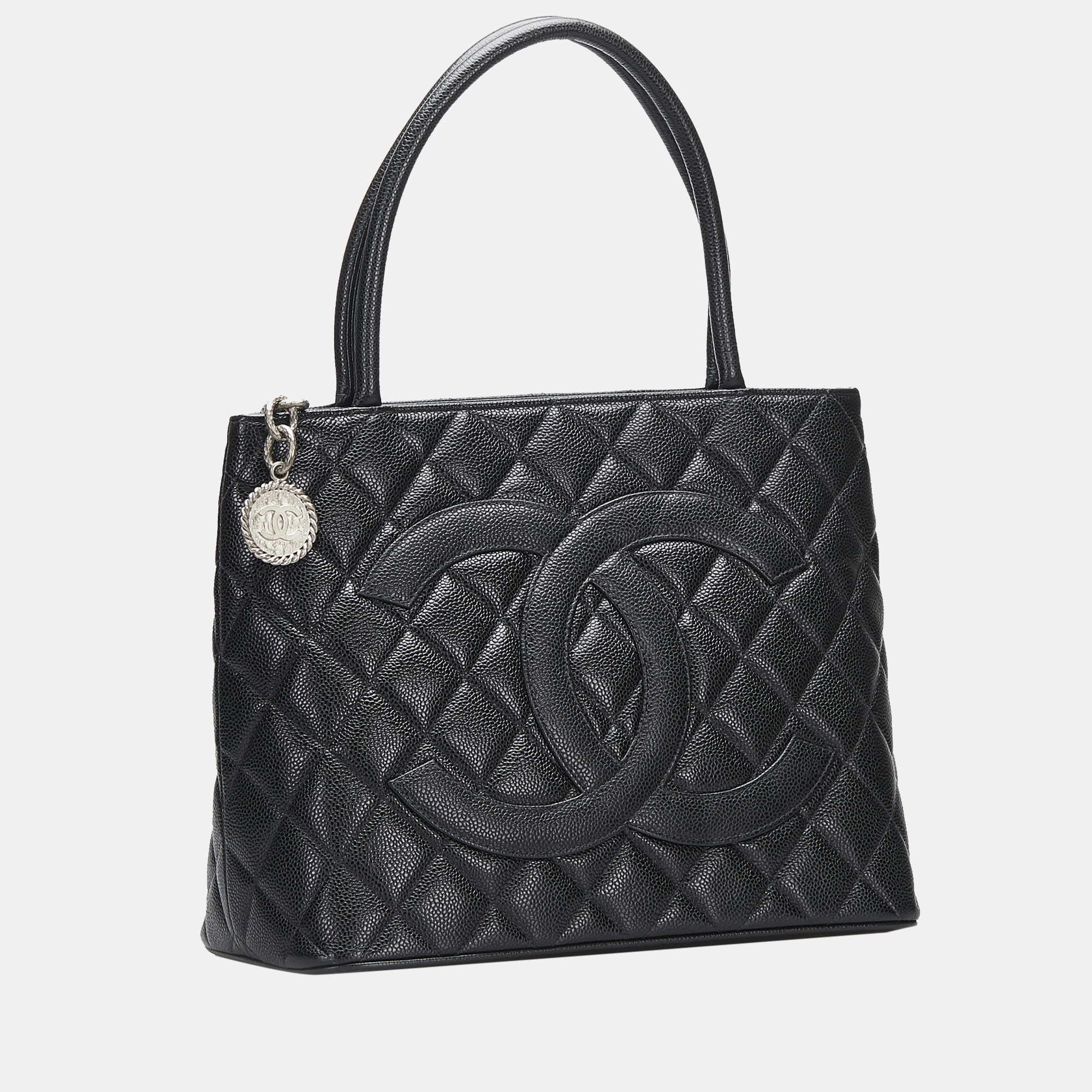 

Chanel Black Caviar Medallion Tote