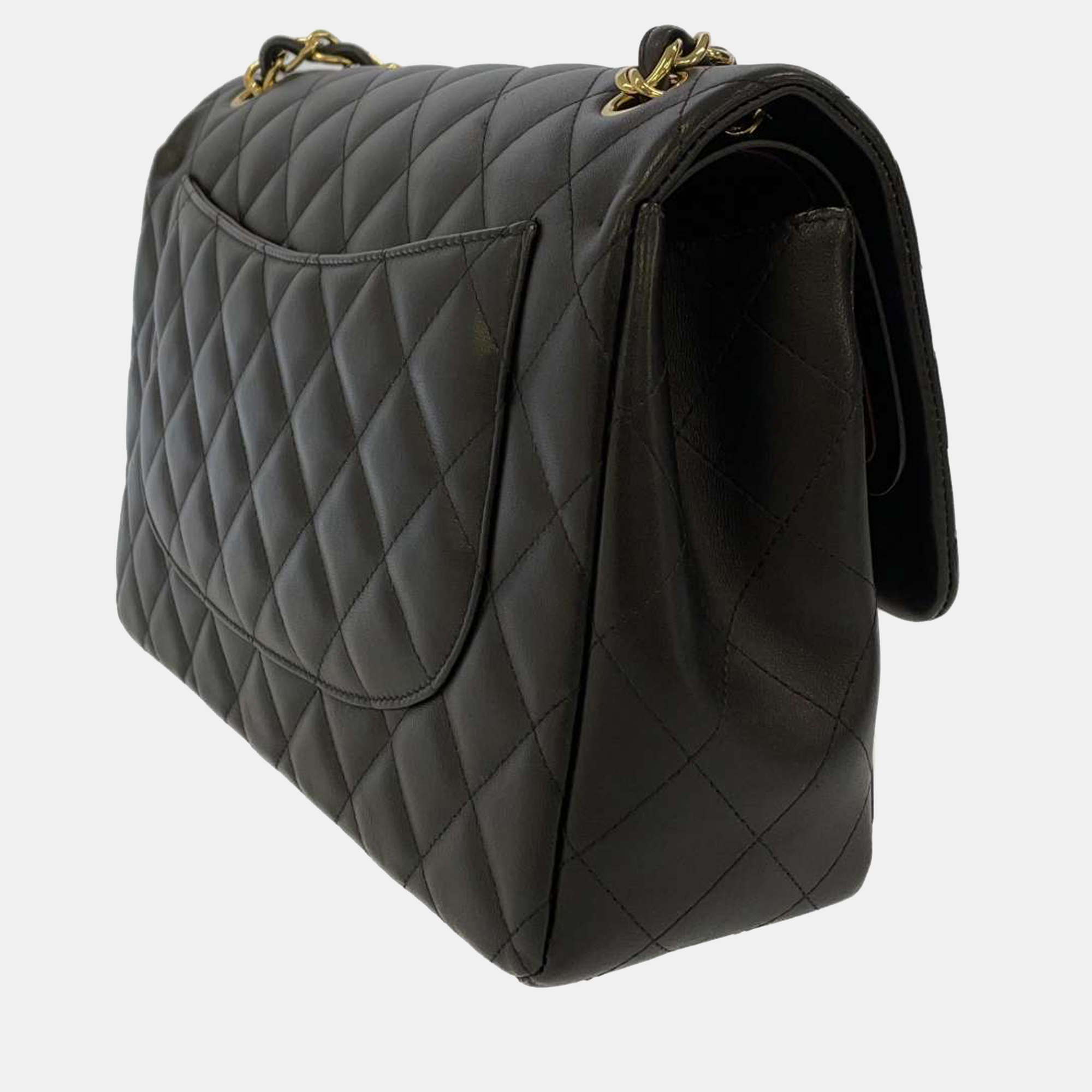 

Chanel Black Leather Classic Double Flap Bag