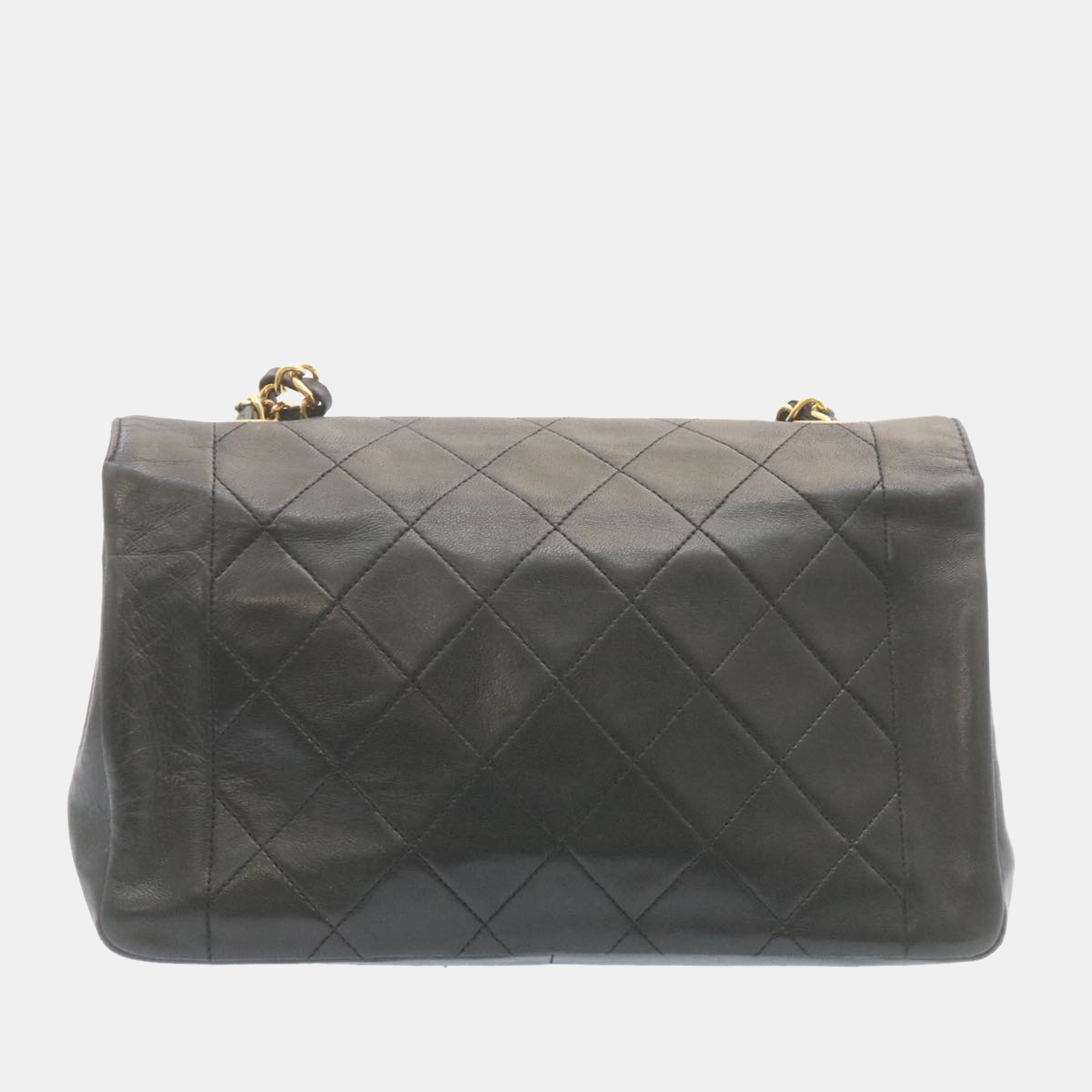 

Chanel Black Leather Diana Flap Bag