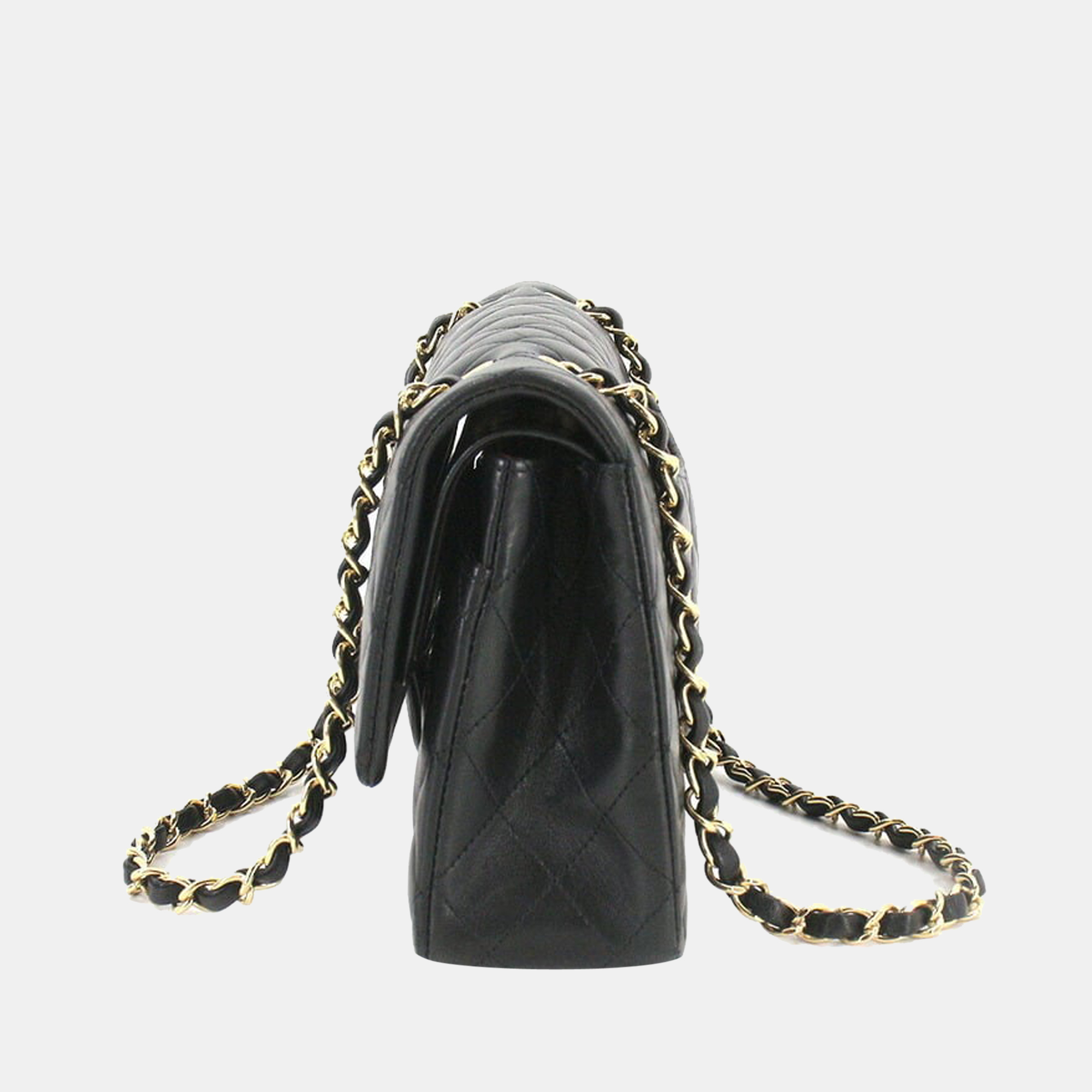 

Chanel Black Leather Classic Double Flap Shoulder Bag