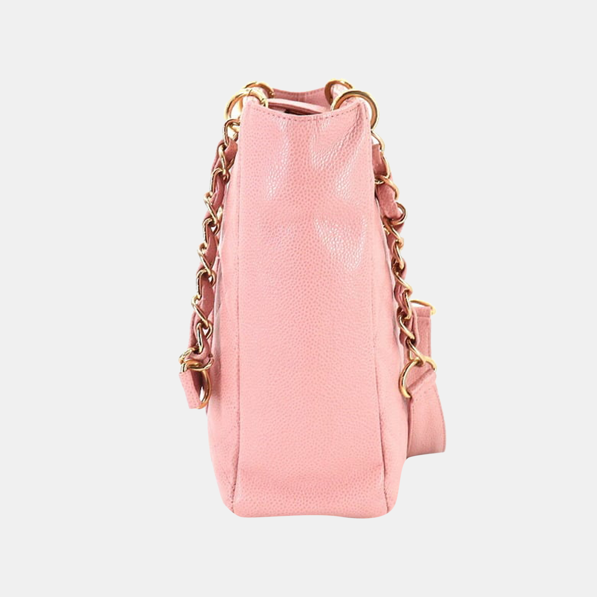 

Chanel Pink Leather Petit Shopping Tote Bag