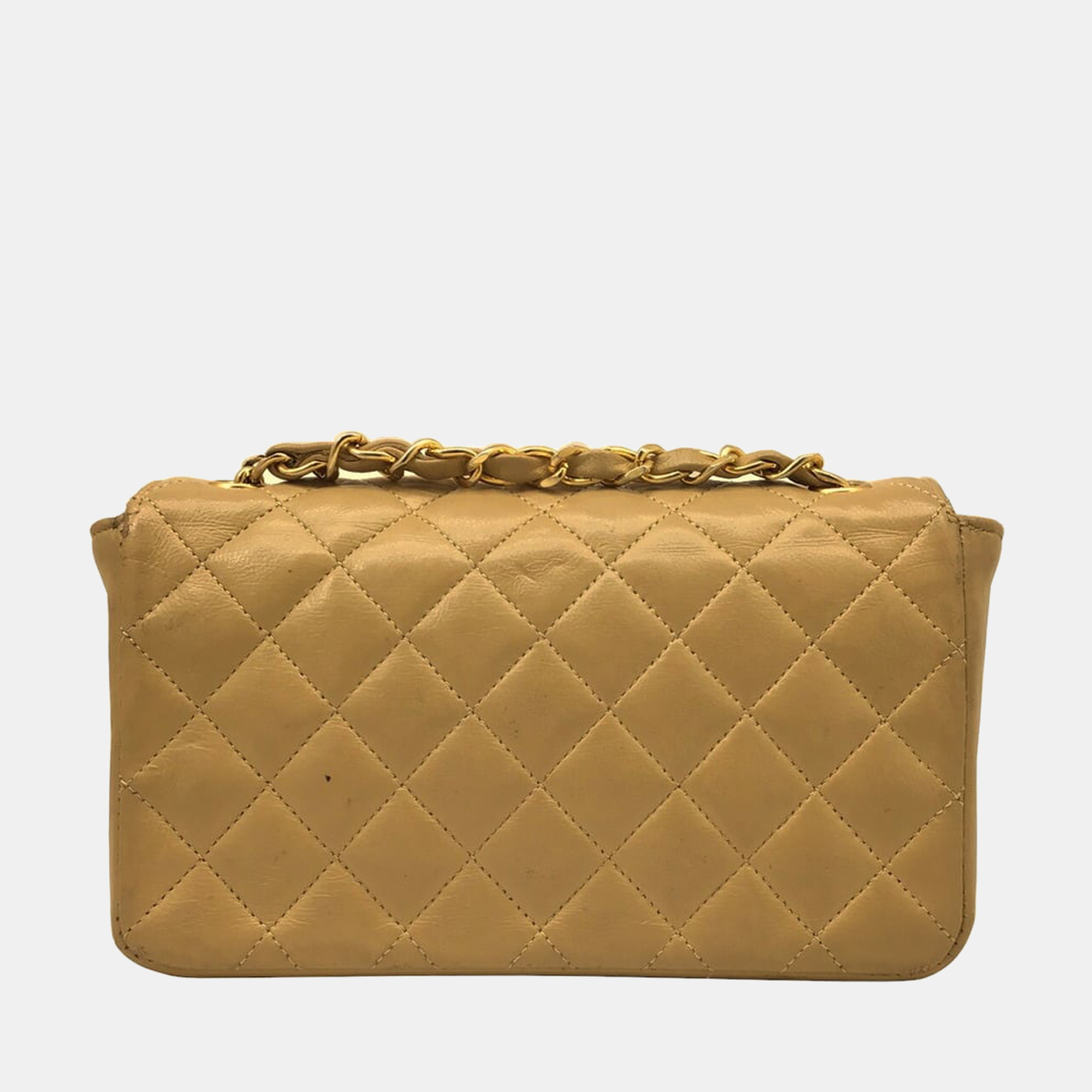 

Chanel Gold Leather CC Wallet on Chain