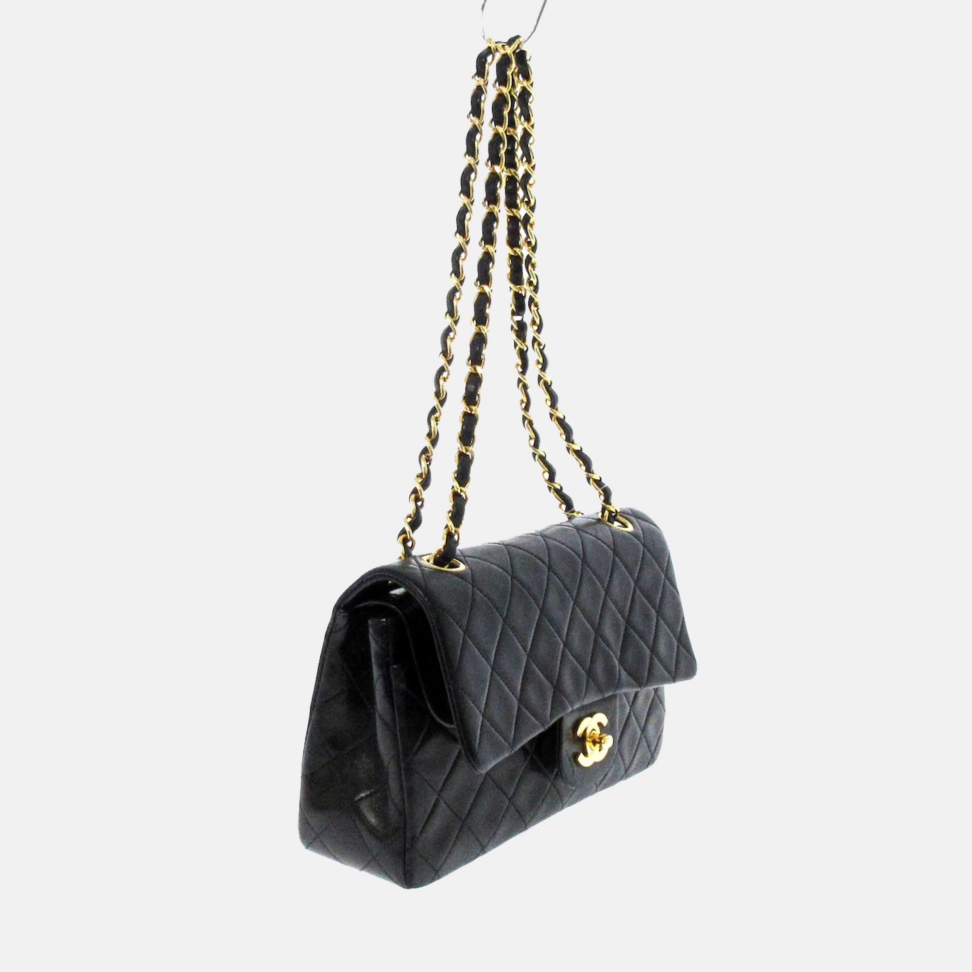 

Chanel Black Leather  Classic Double Flap Shoulder Bag