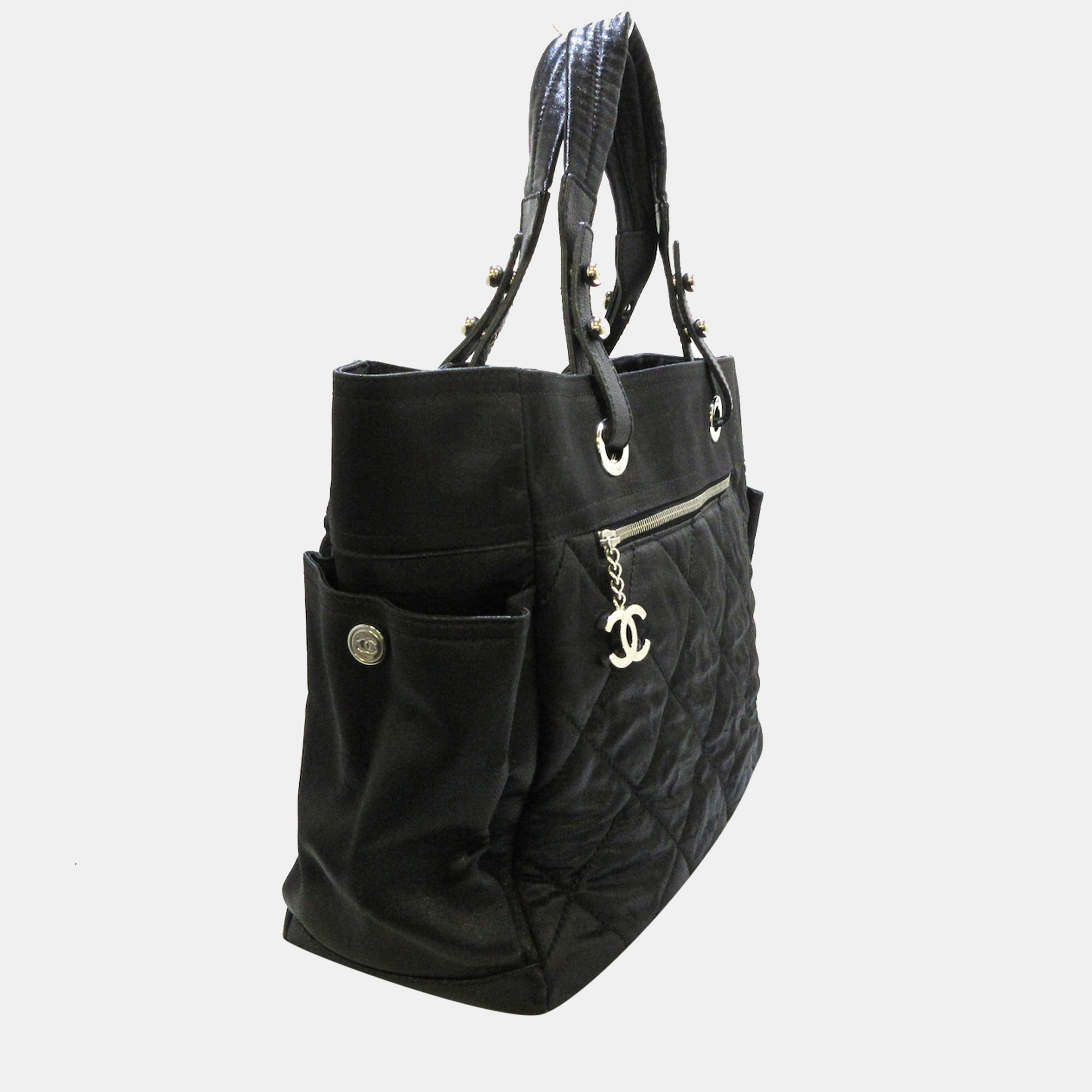 

Chanel Black Leather Paris Biarritz Tote Bag