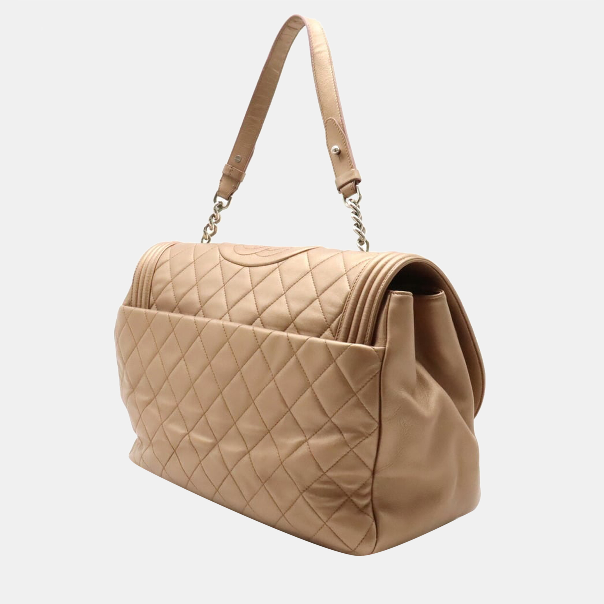 

Chanel Beige Quilted Leather Antik Boy Shoulder Bag