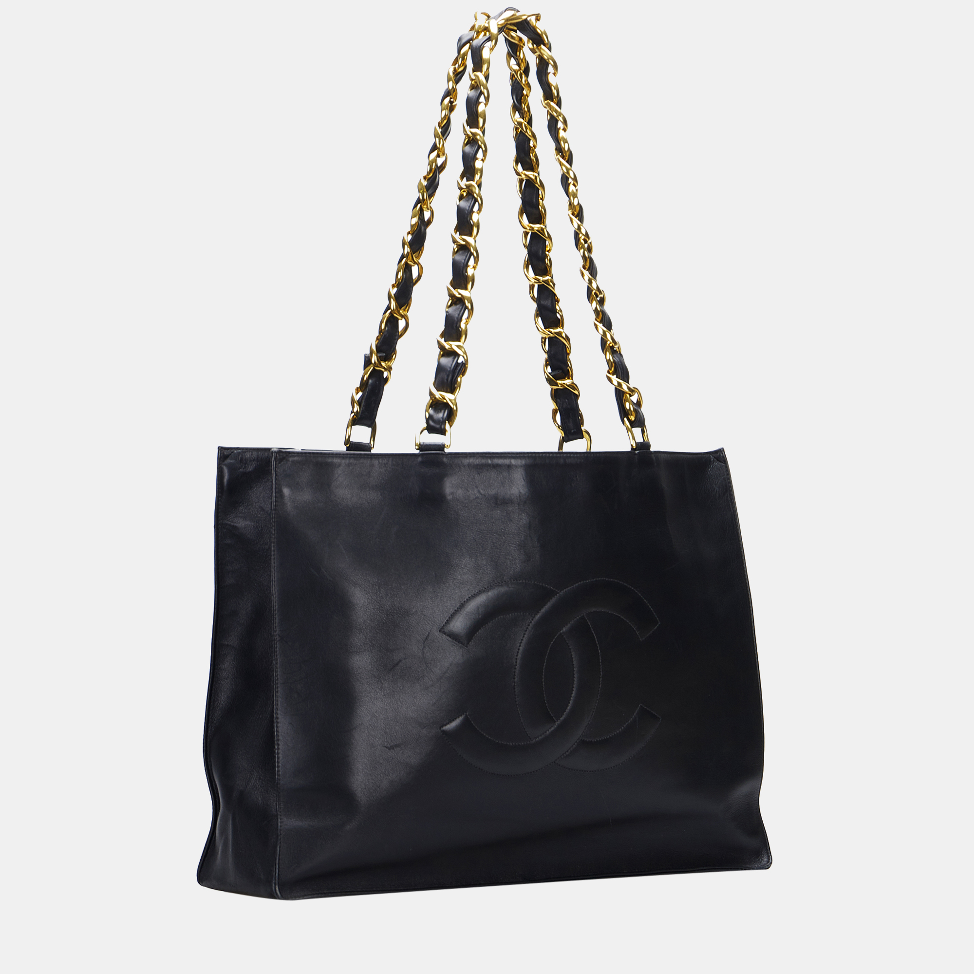 

Chanel Black  CC Lambskin Tote