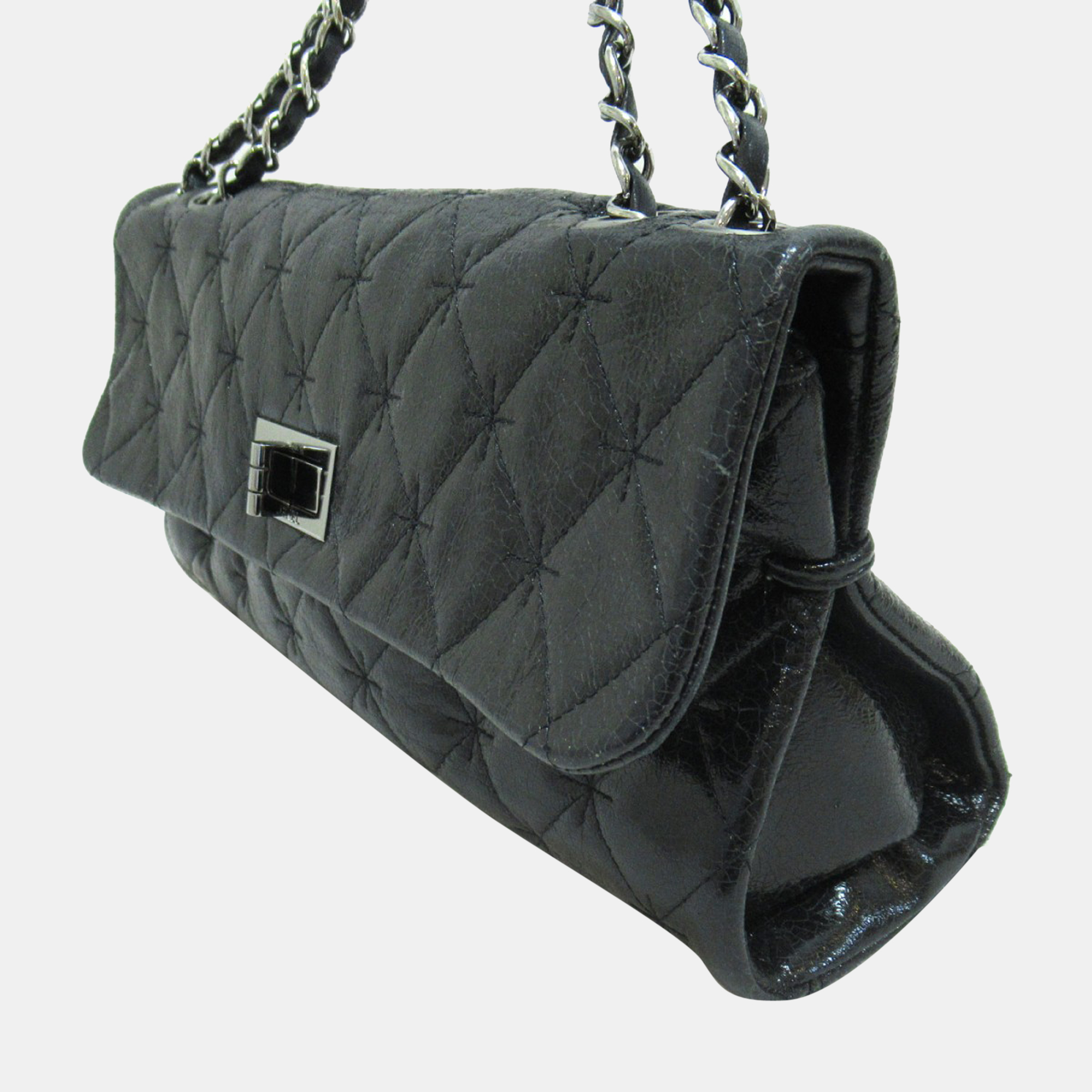 

Chanel Black Quilted Leather Reissue Chain Flap Bag
