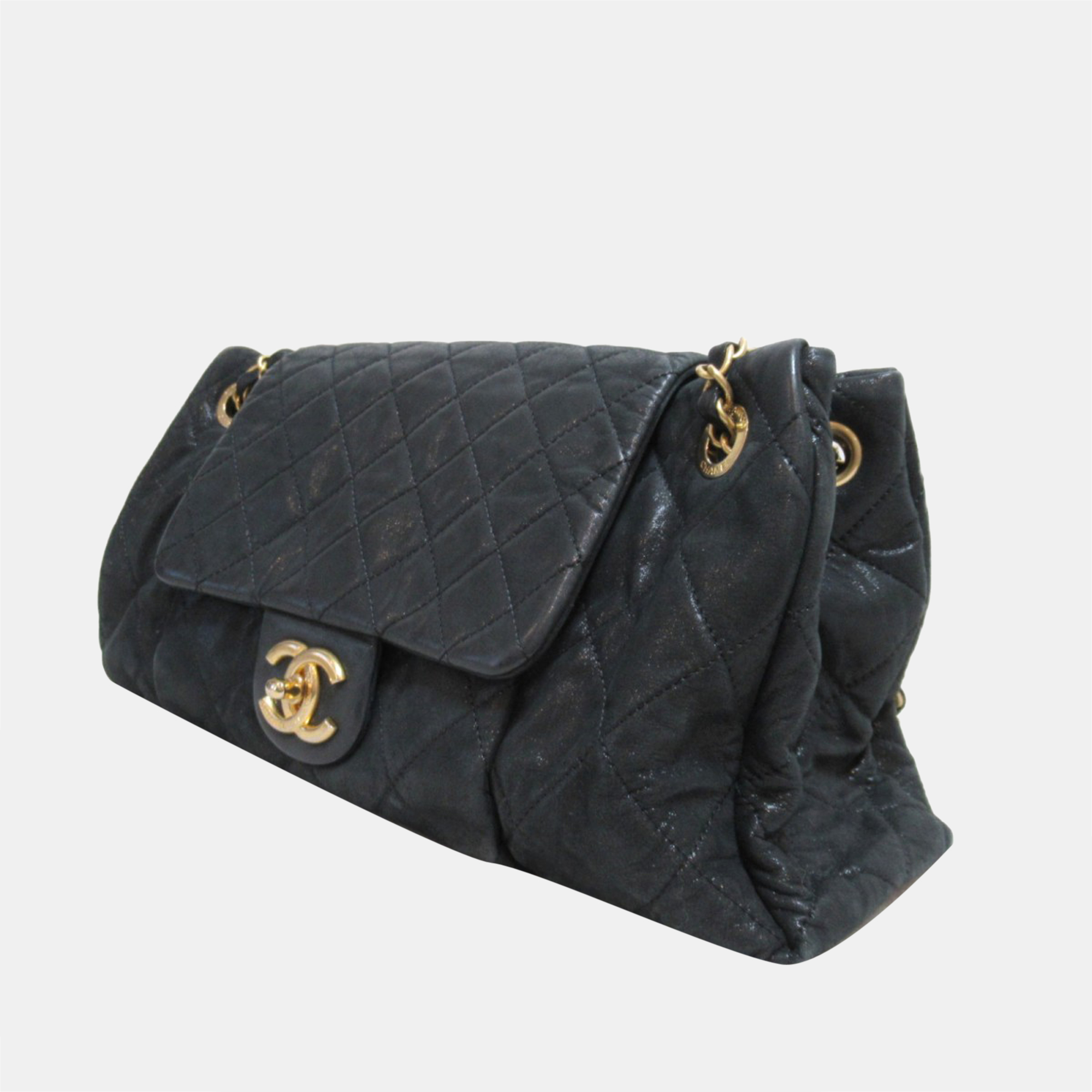 

Chanel Black Matelasse Leather CC Flap Bag