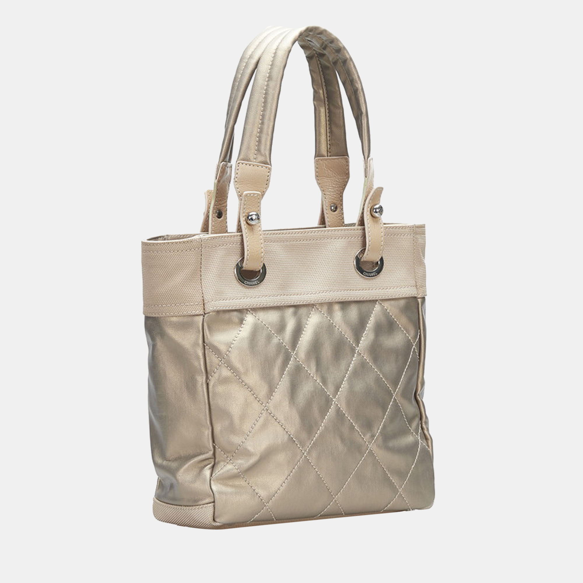 

Chanel Gold Leather Paris-Biarritz Tote Bag