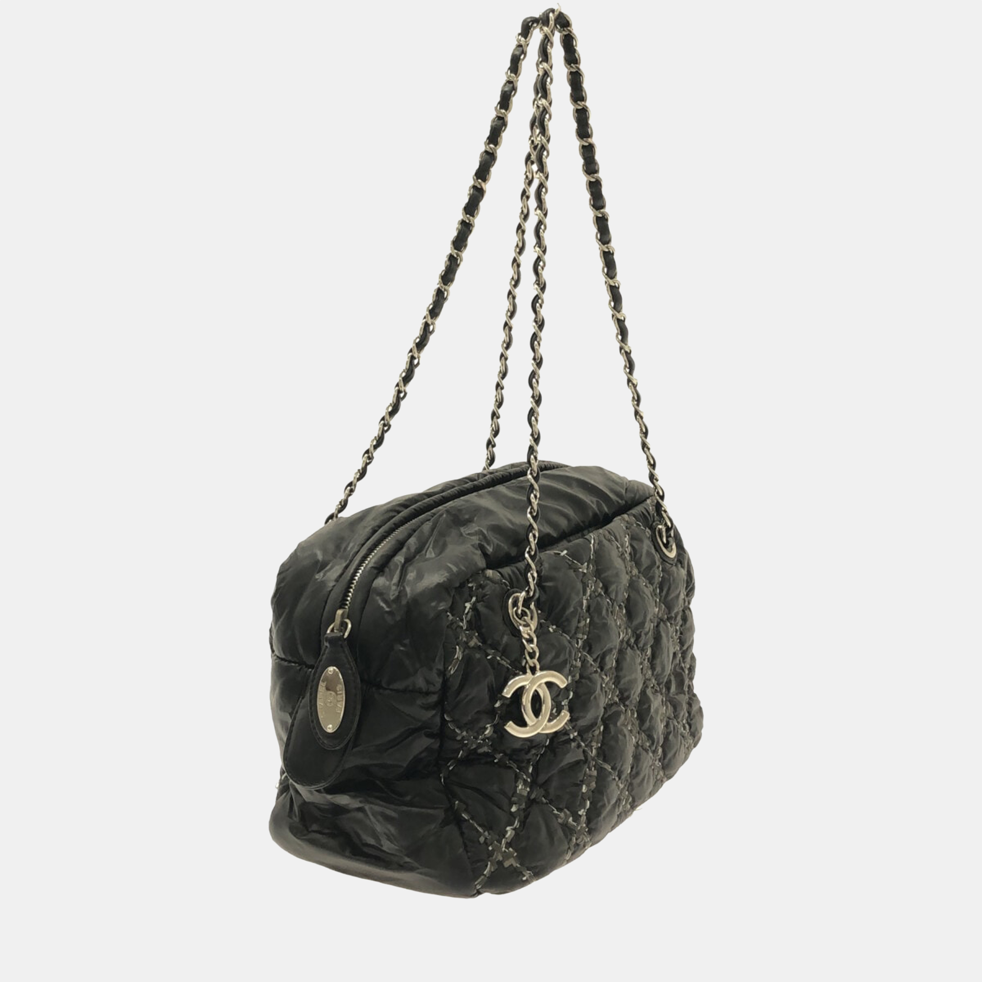 

Chanel Black Nylon Wild Stitch bag