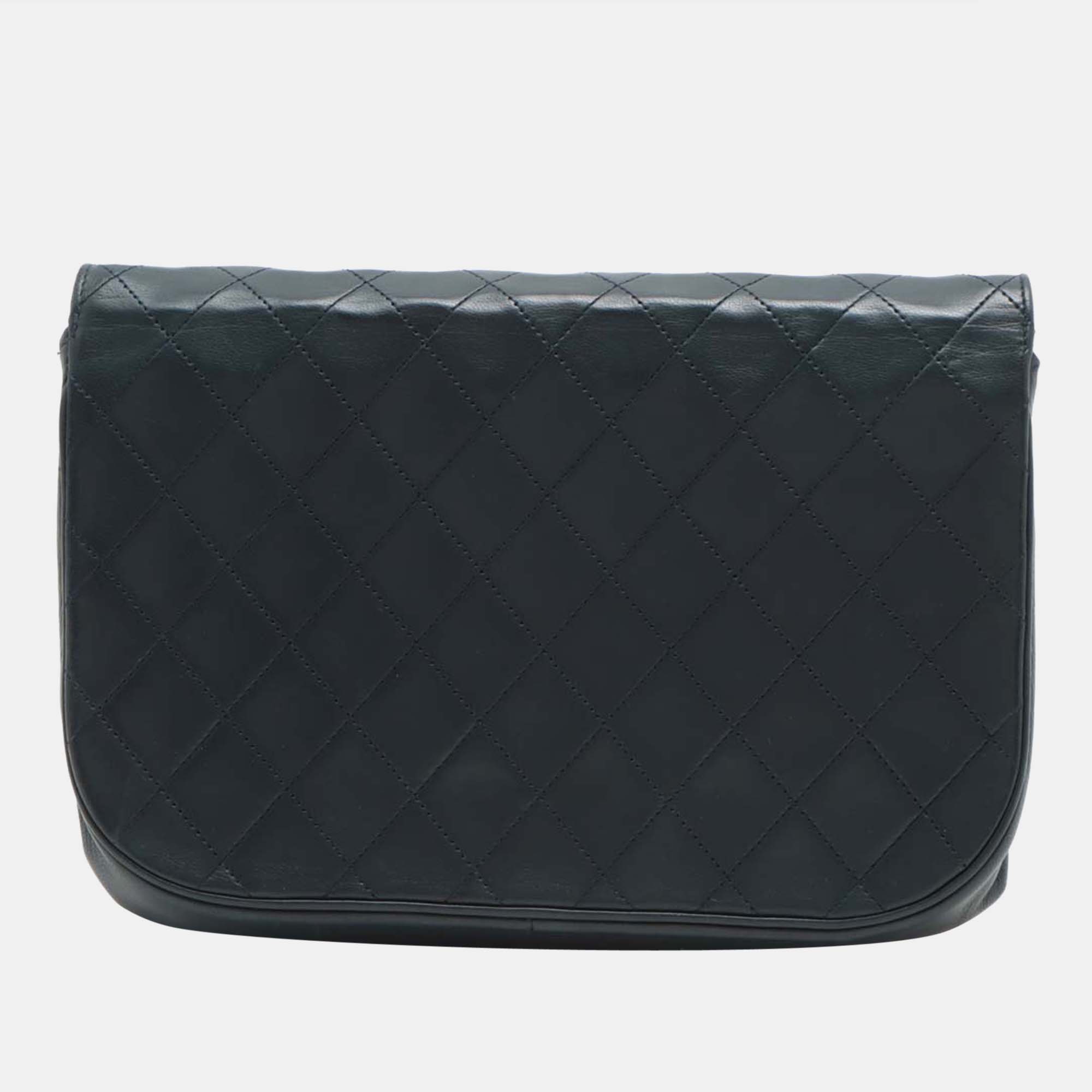 

Chanel Black Leather CC Flap Bag