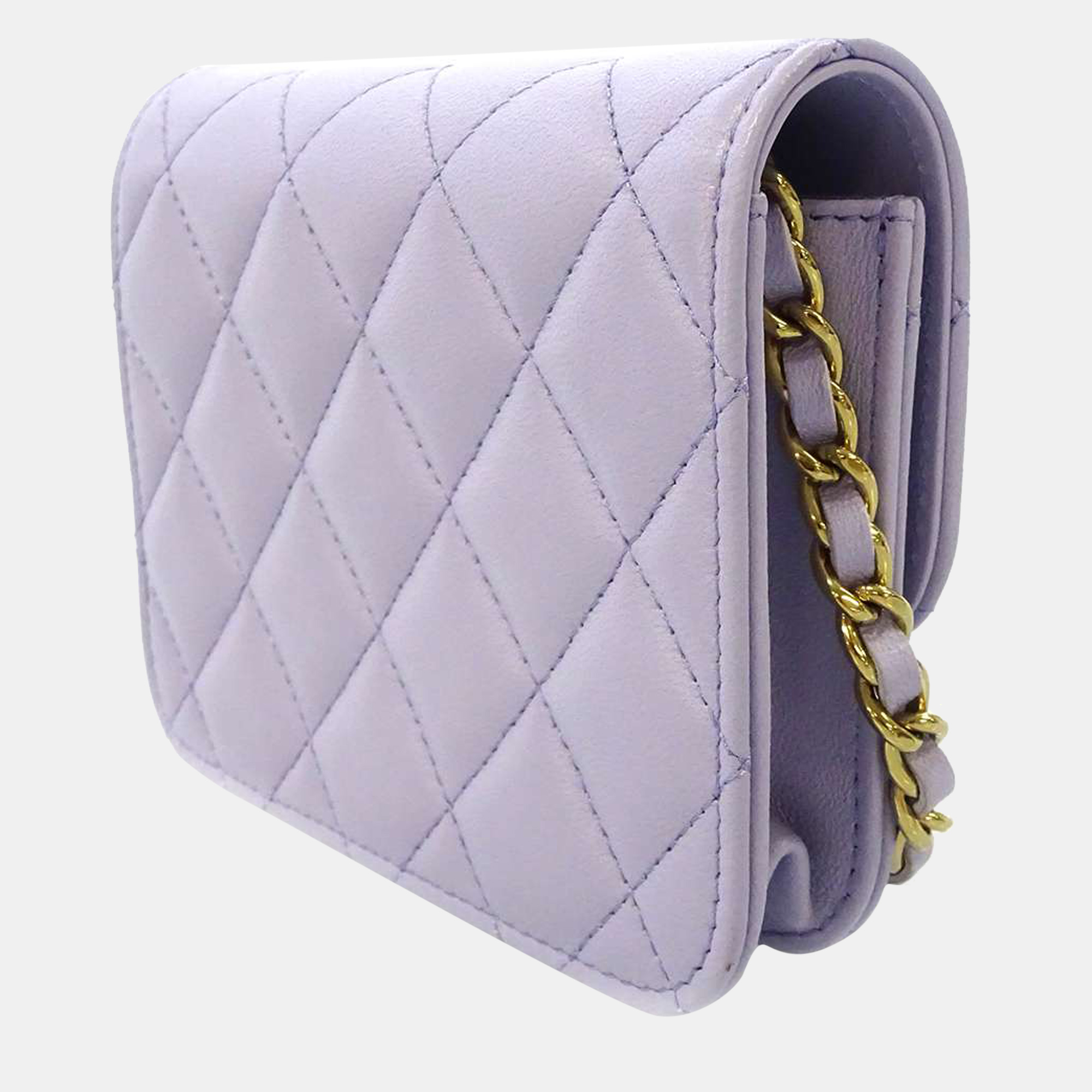 

Chanel Purple Leather CC Belt Bag