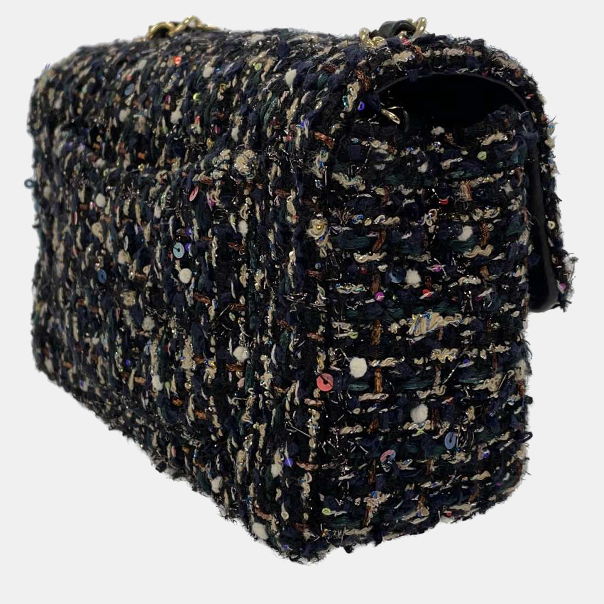 

Chanel Multicolor Tweed and Sequins Flap Bag