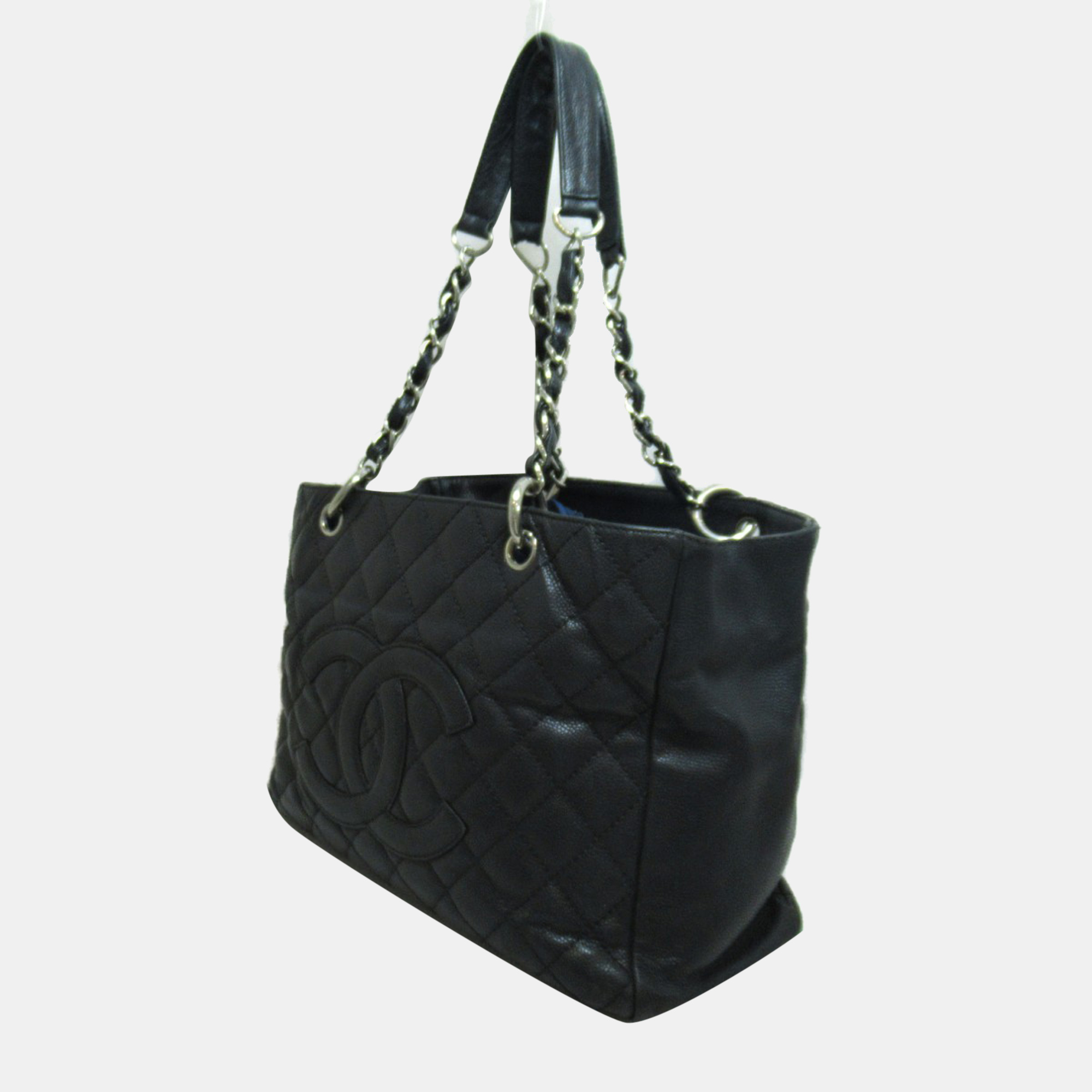 

Chanel Black Caviar Leather Grand Shopping Tote Bag
