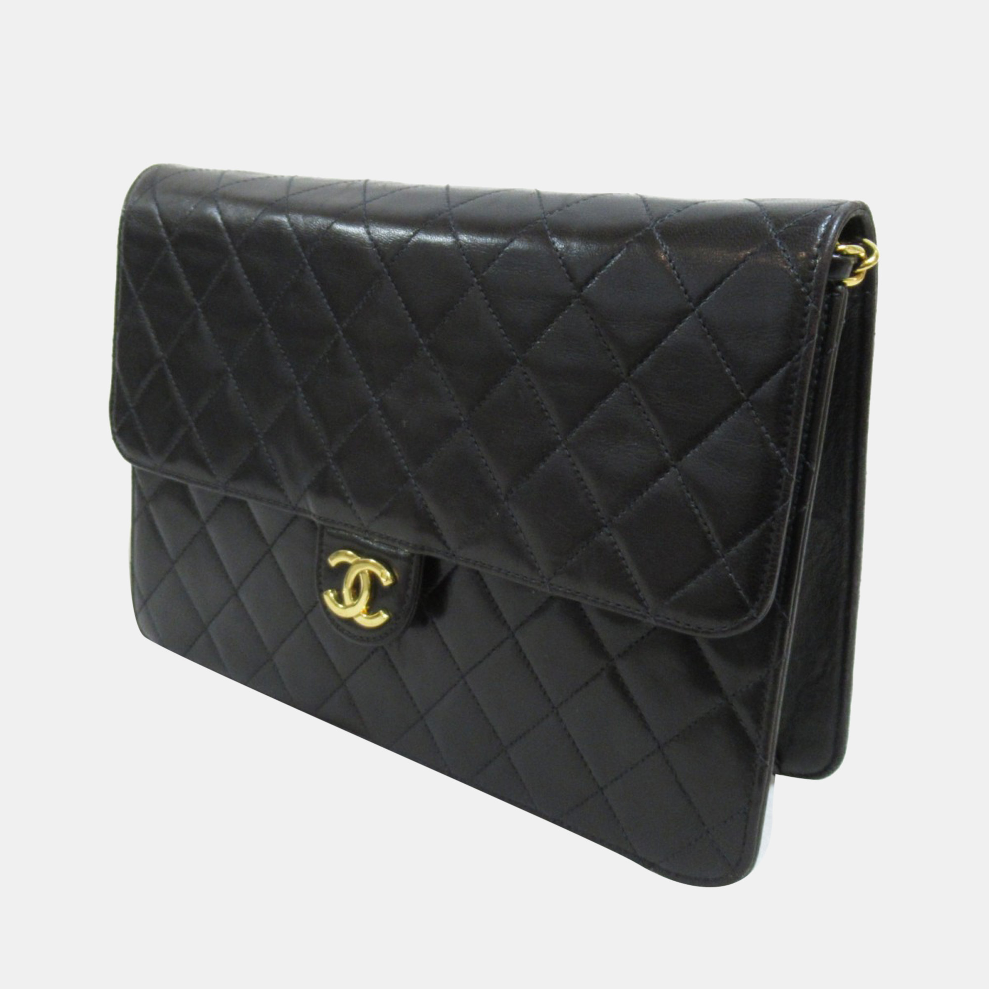 

Chanel Black Leather Medium Classic Single Flap Bag