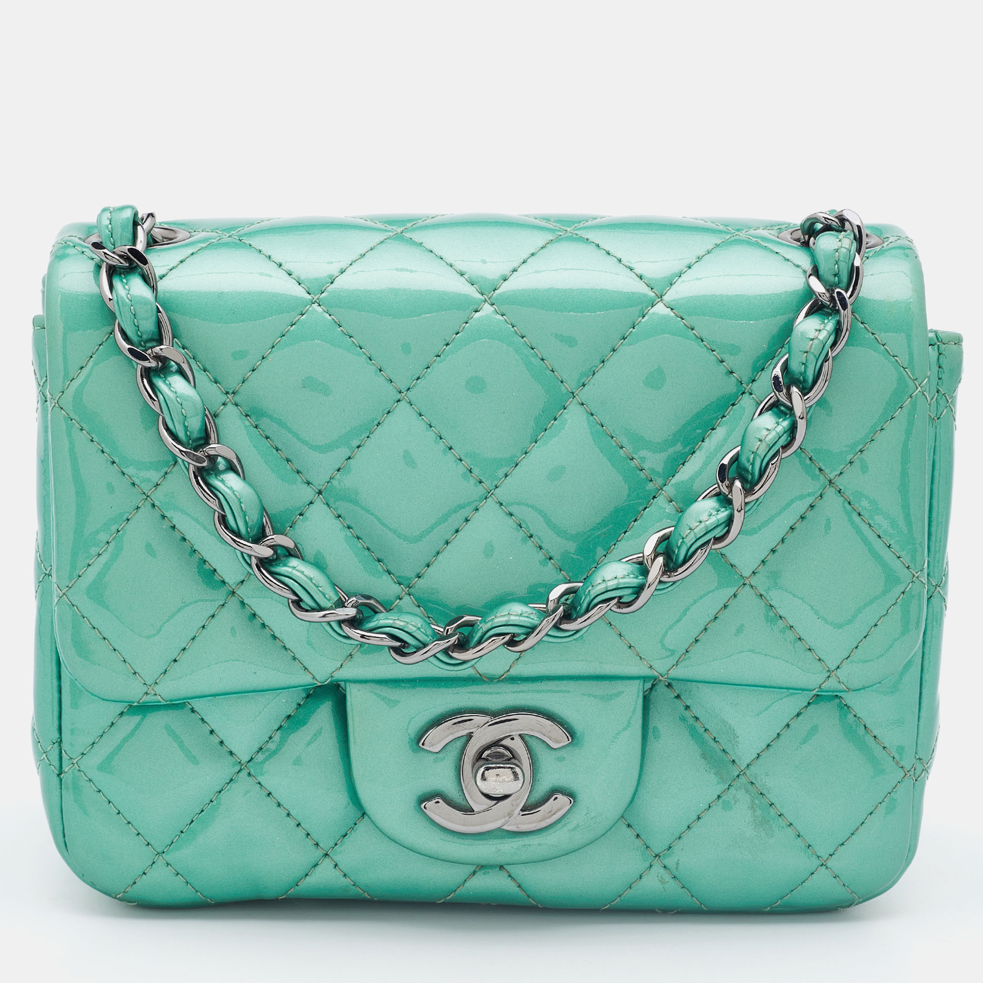 Chanel Green Quilted Velvet New Mini Classic Flap Bag Chanel | The Luxury  Closet