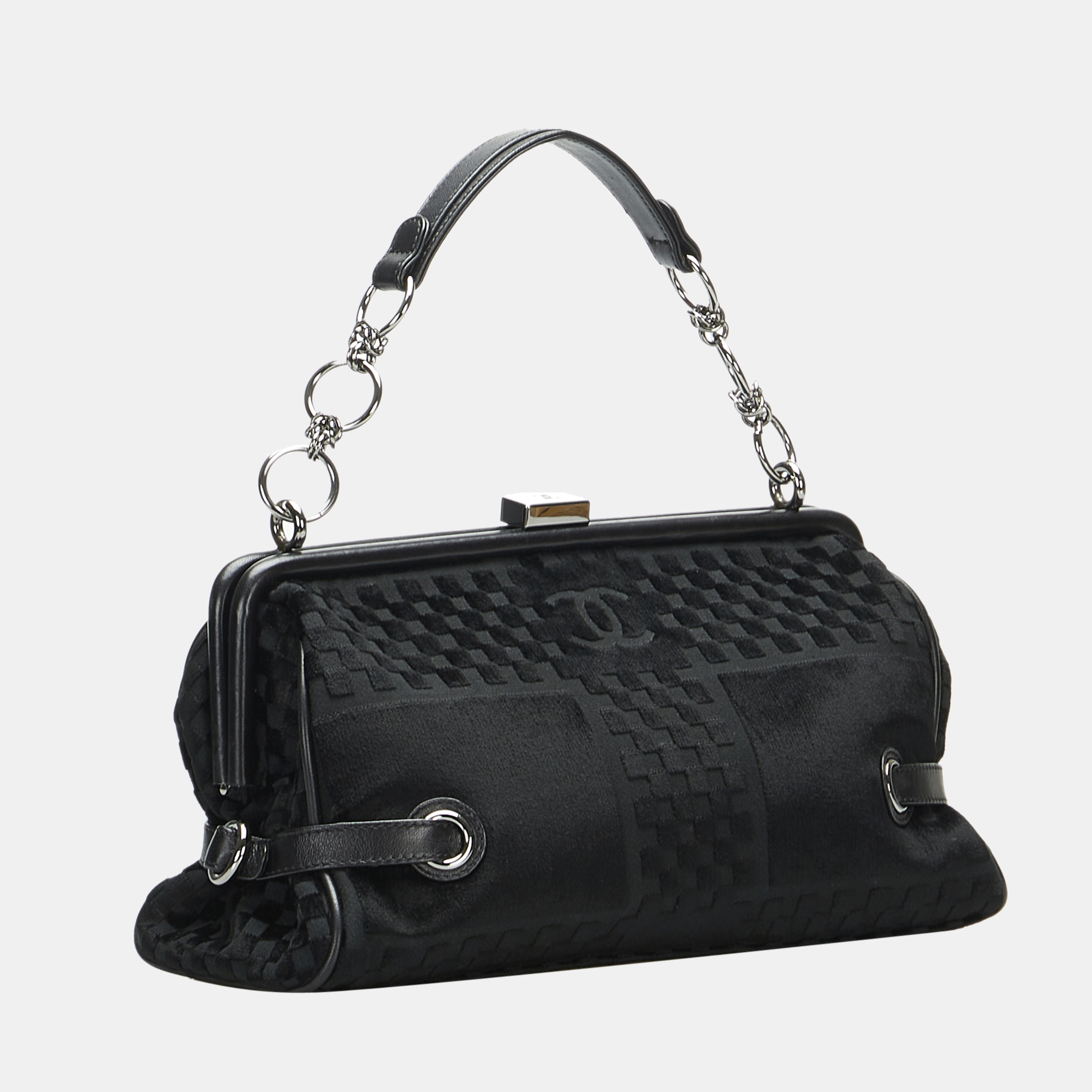 

Chanel Black CC Checkered Satchel