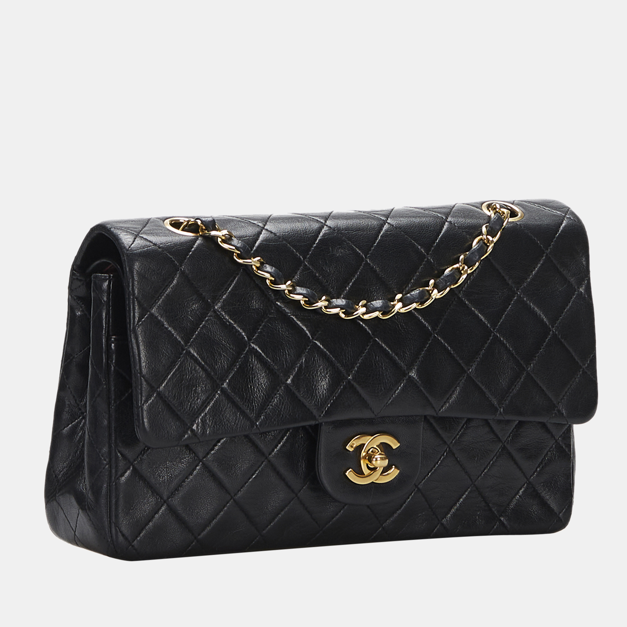 

Chanel Black Medium Classic Lambskin Double Flap