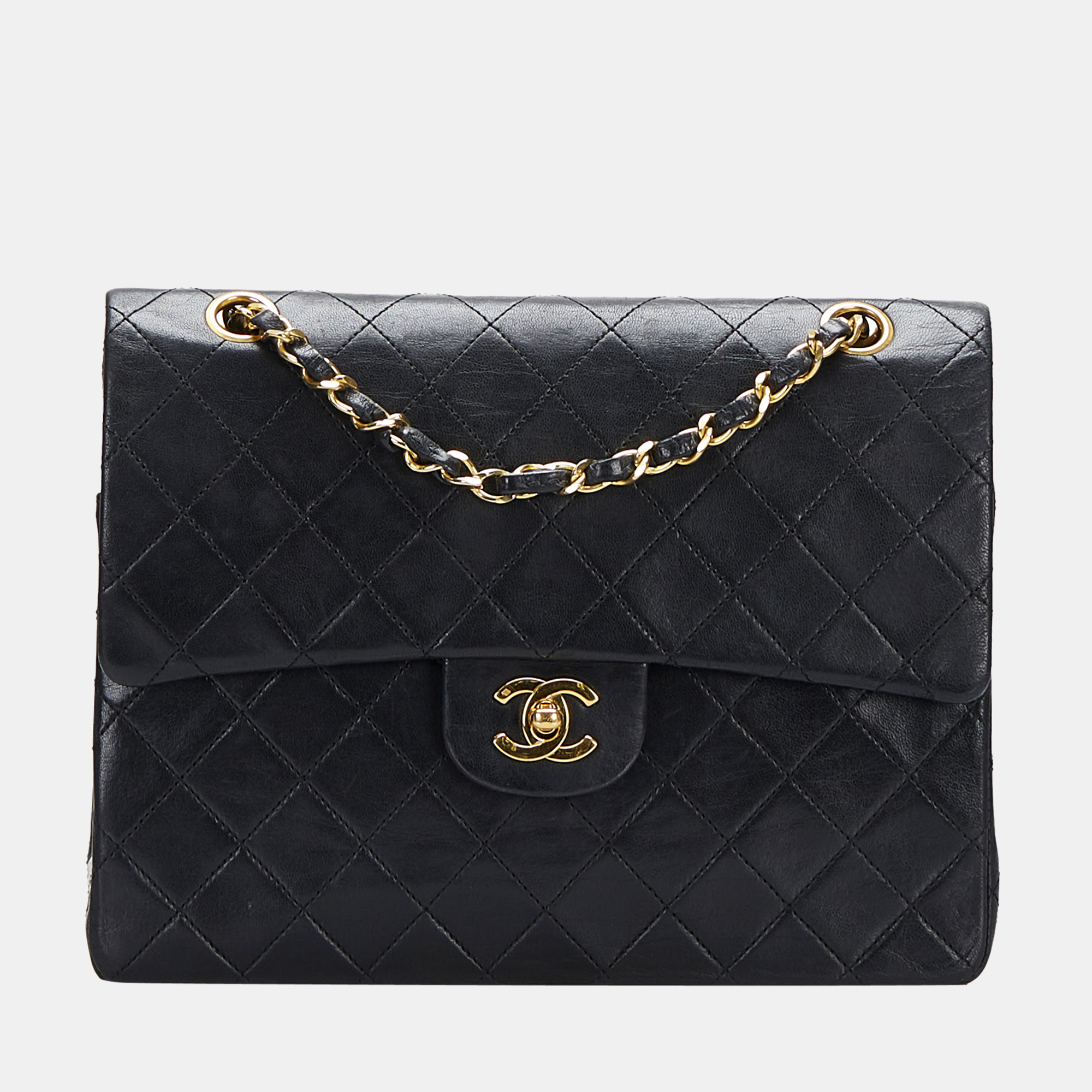 

Chanel Black Small Classic Lambskin Double Flap