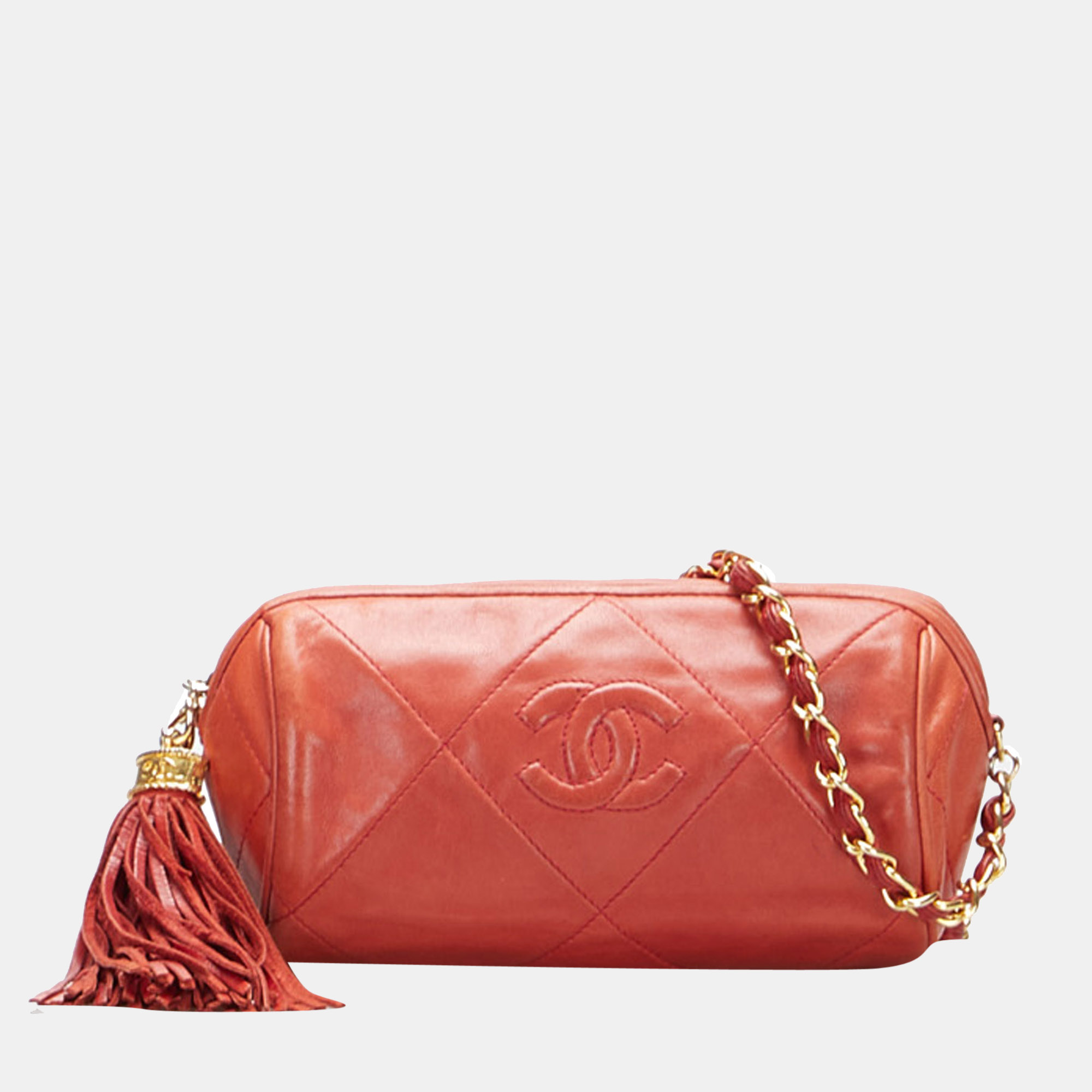 

Chanel CC Timeless Crossbody, Red