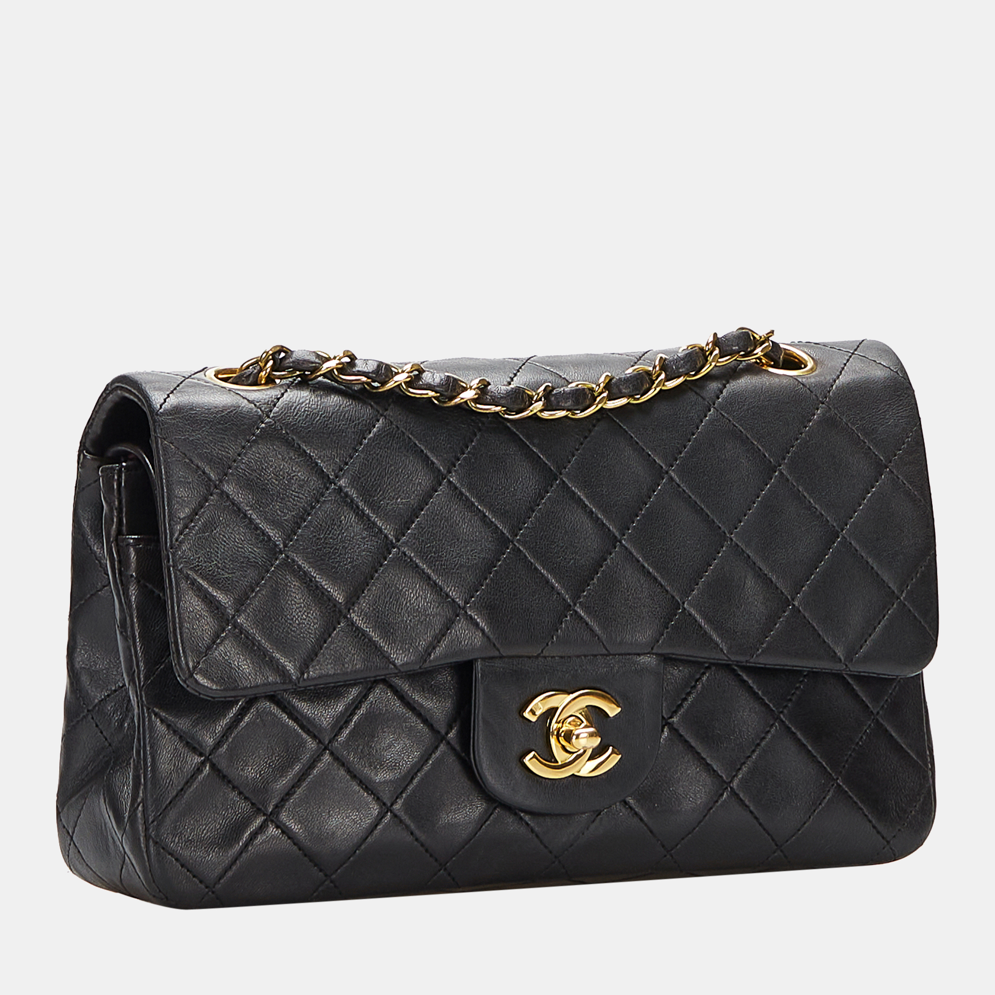 

Chanel Classic Small Lambskin Double Flap, Black