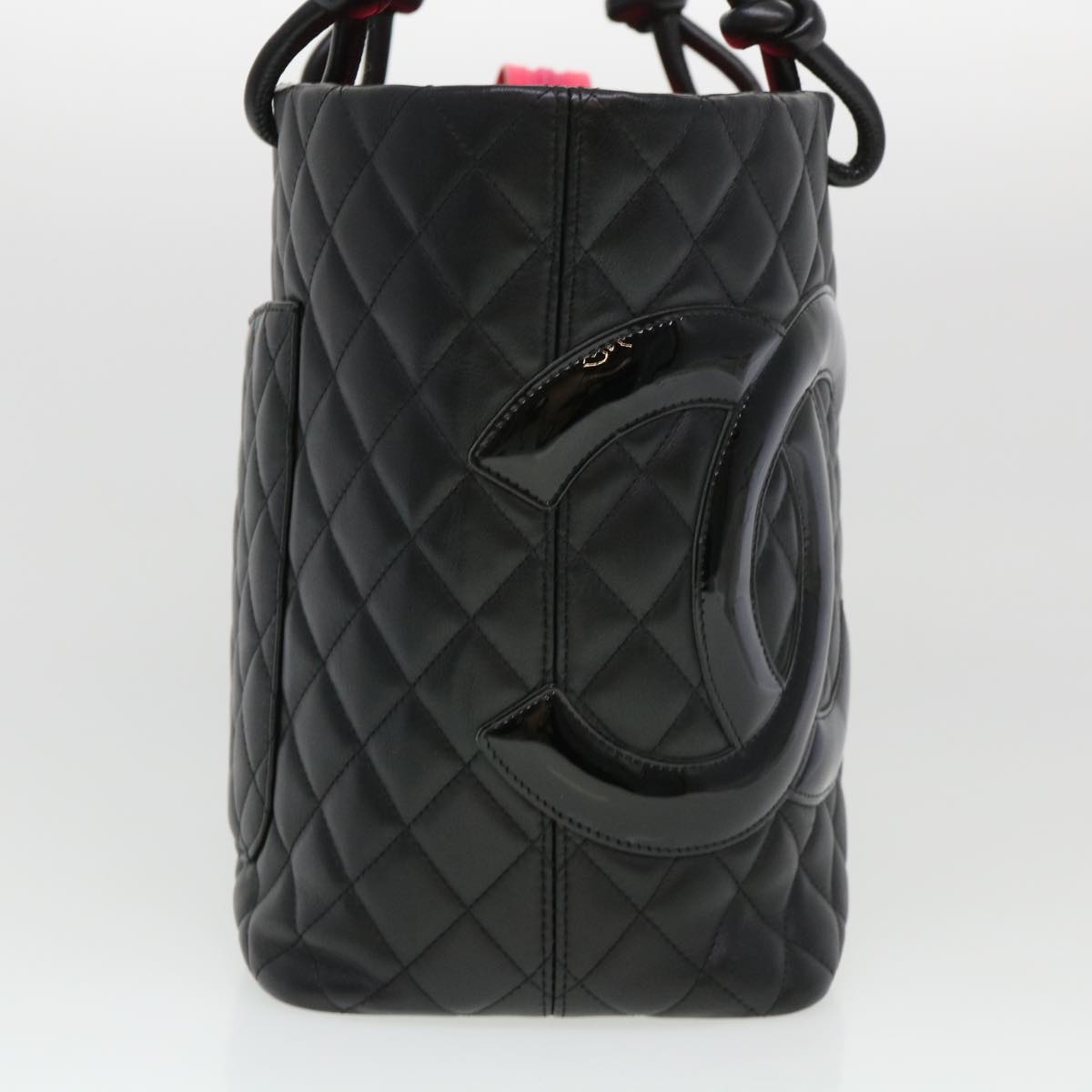 

Chanel Black Leather Cambon line Tote Bag