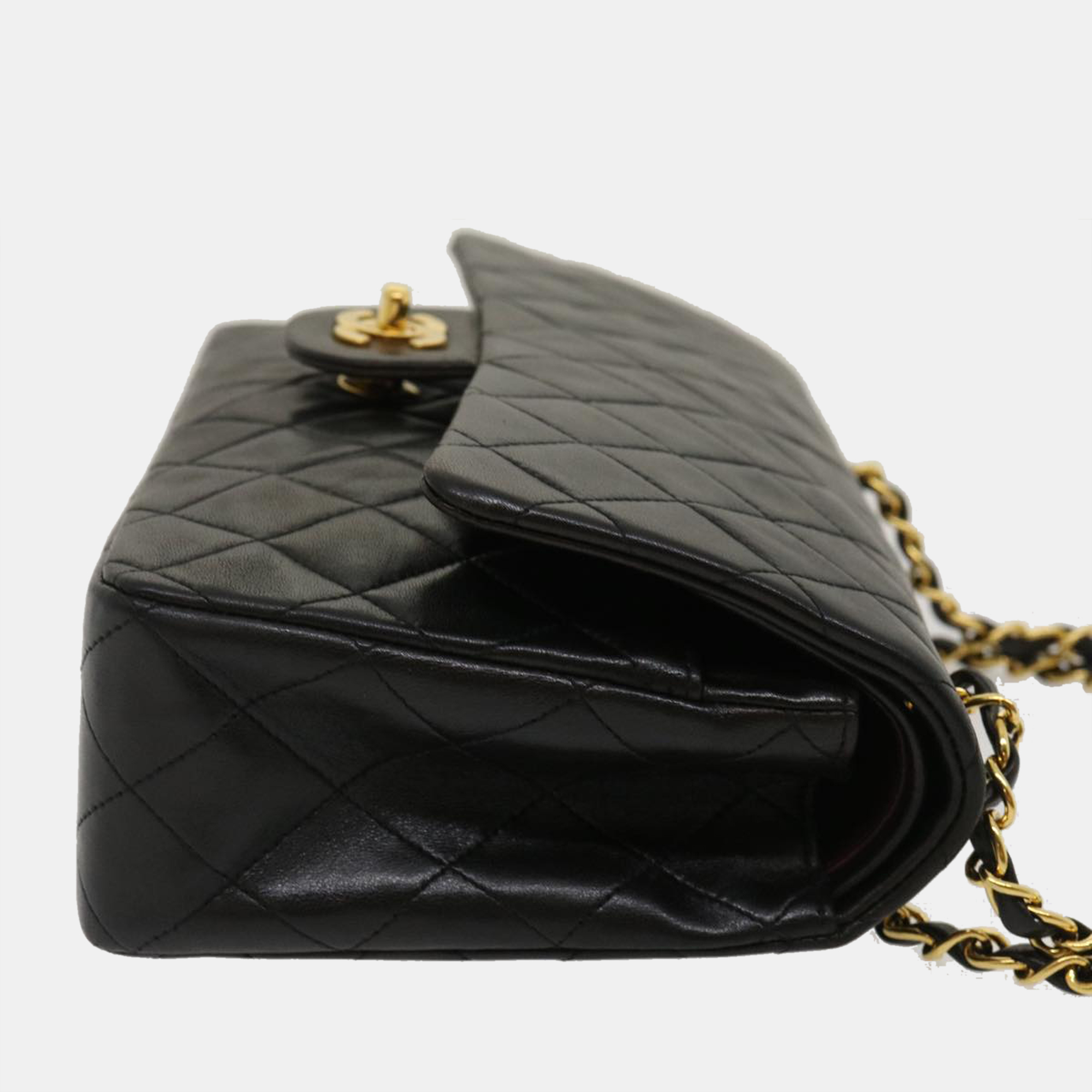 

Chanel Black Leather Timeless Classic Flap Bag