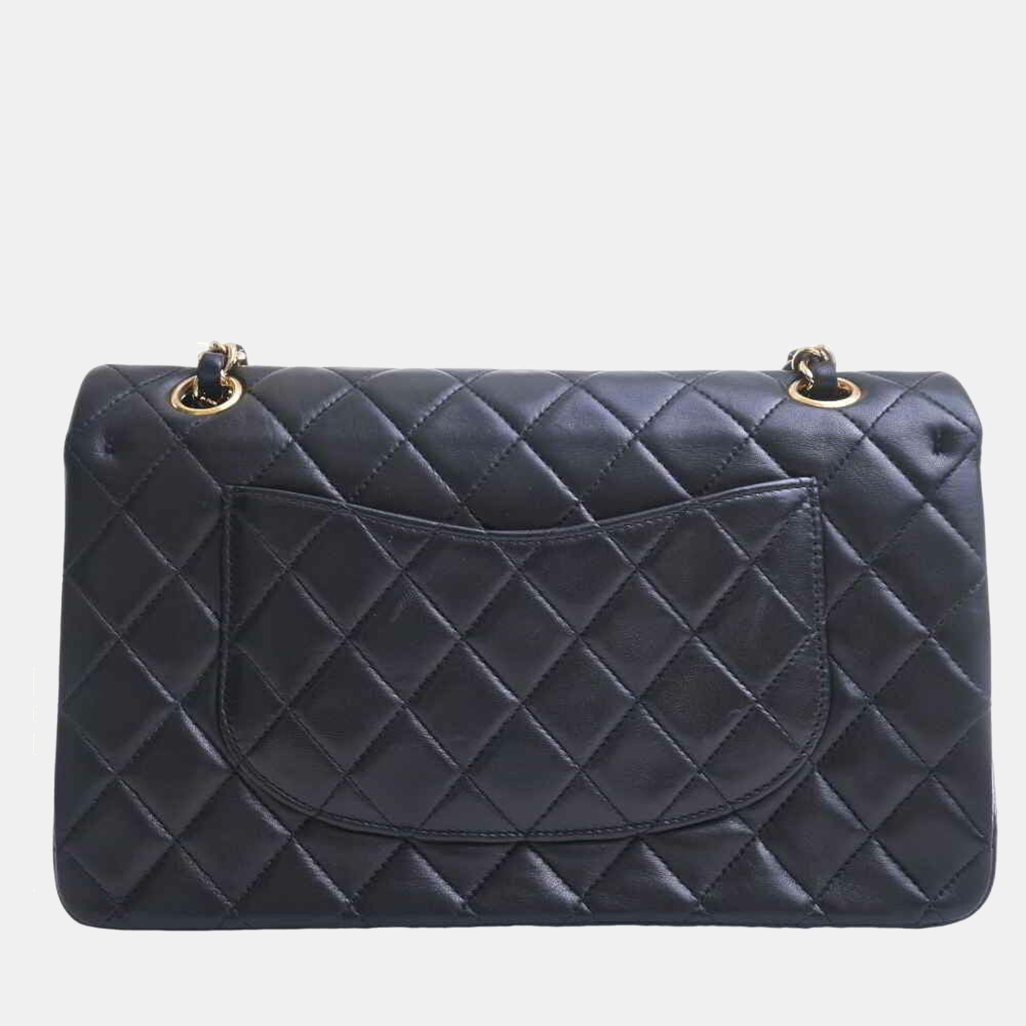 

Chanel Black Leather Medium Classic Double Flap Shoulder Bag