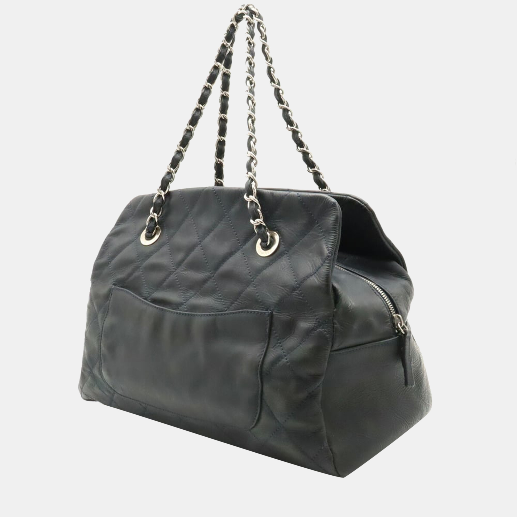 

Chanel Black Caviar Leather Grand Shopping Tote Bag