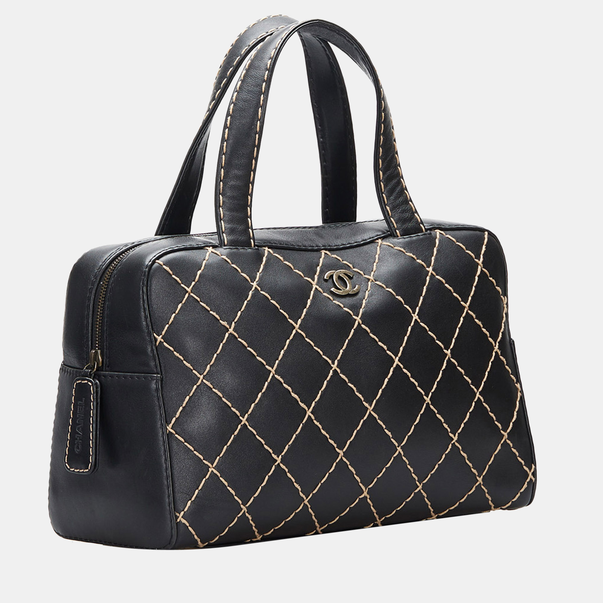 

Chanel Black CC Wild Stitch Handbag