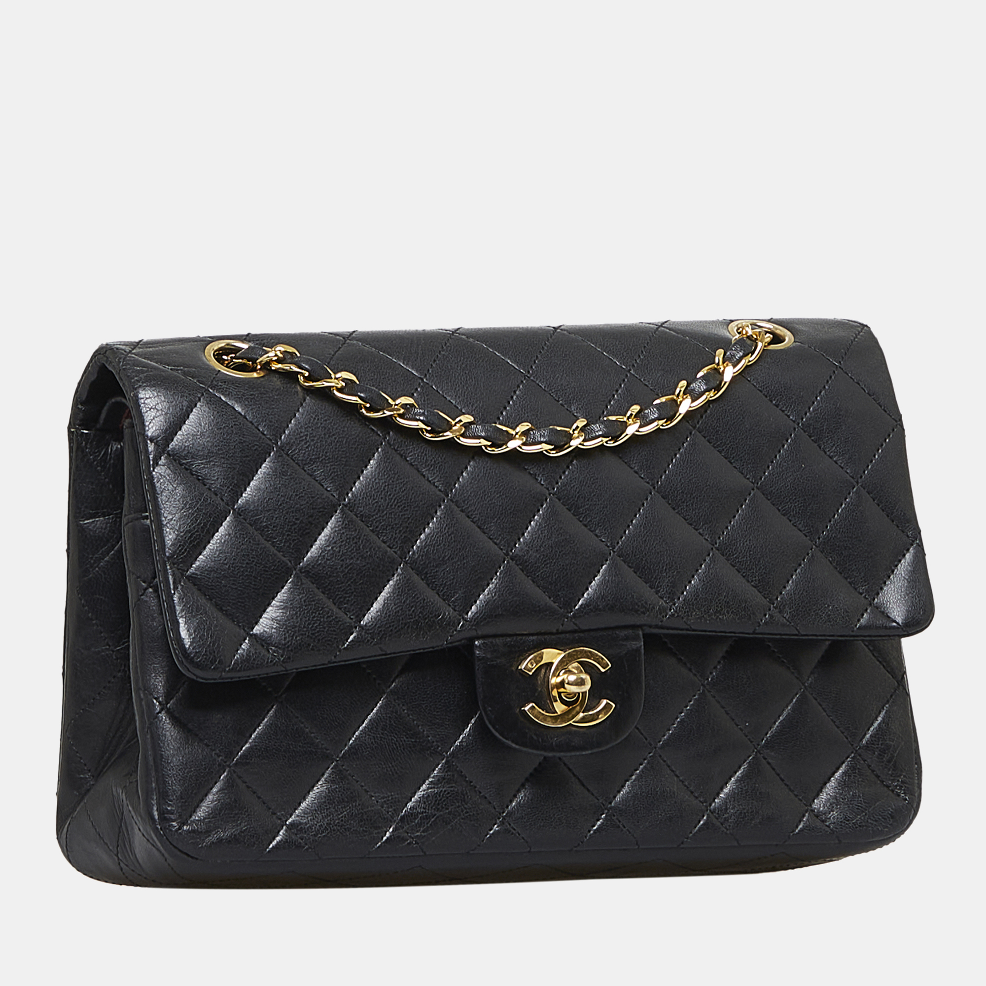 

Chanel Black Medium Classic Lambskin Double Flap