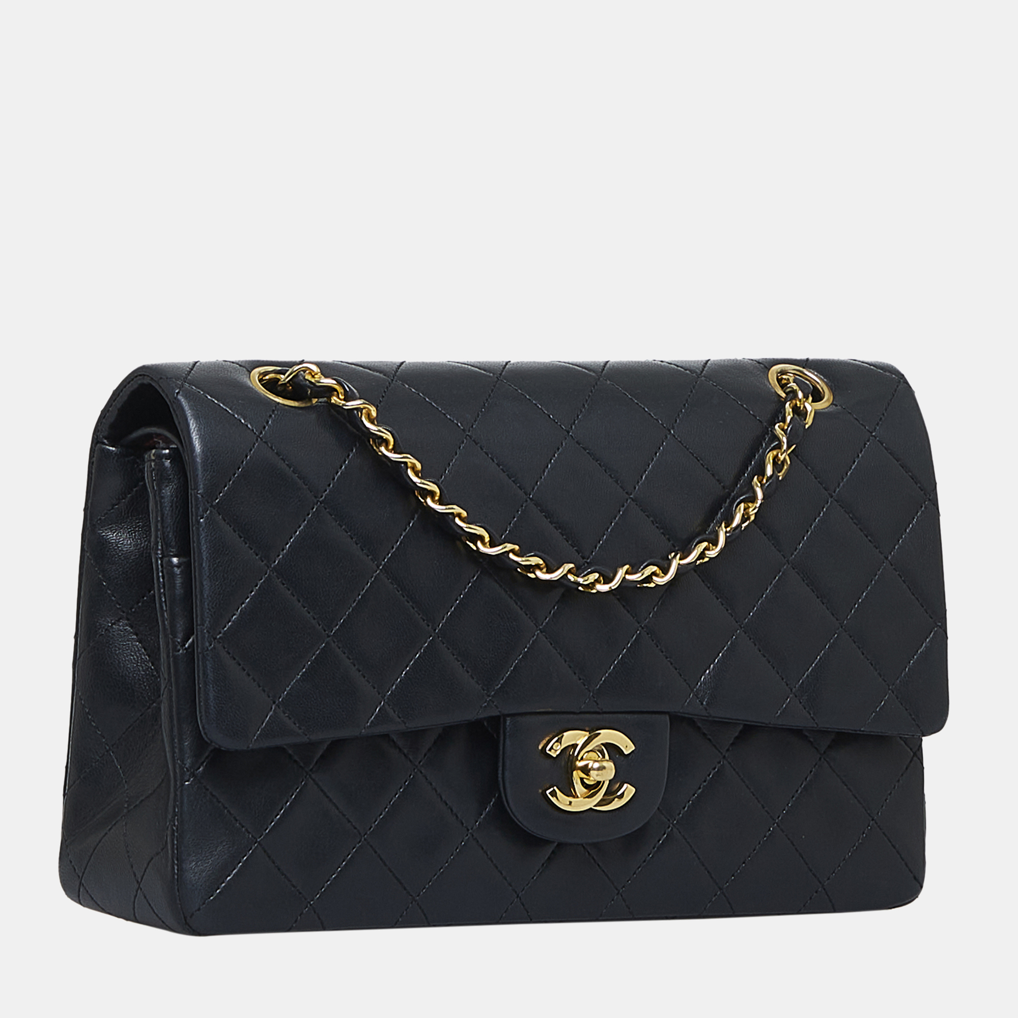 

Chanel Black Medium Classic Lambskin Double Flap