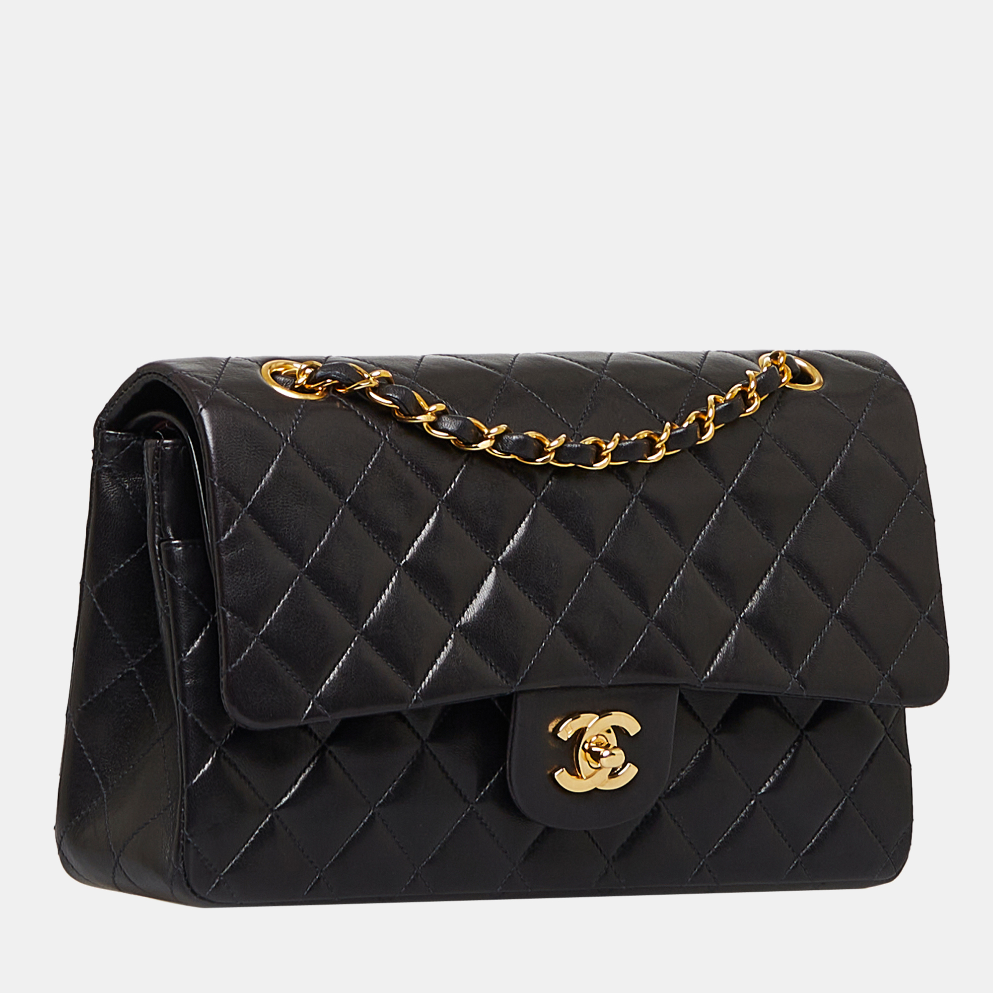 

Chanel Black Medium Classic Lambskin Double Flap